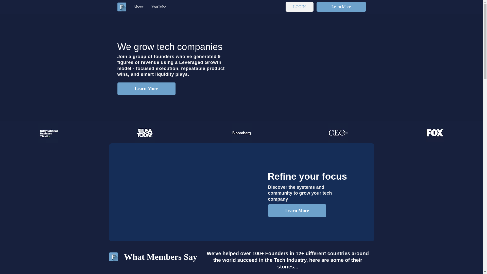 website screenshot of https://focusedfounderscaling.com/