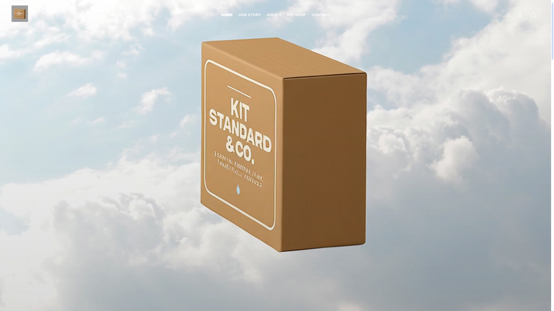 website screenshot of https://kitstandardco.com/