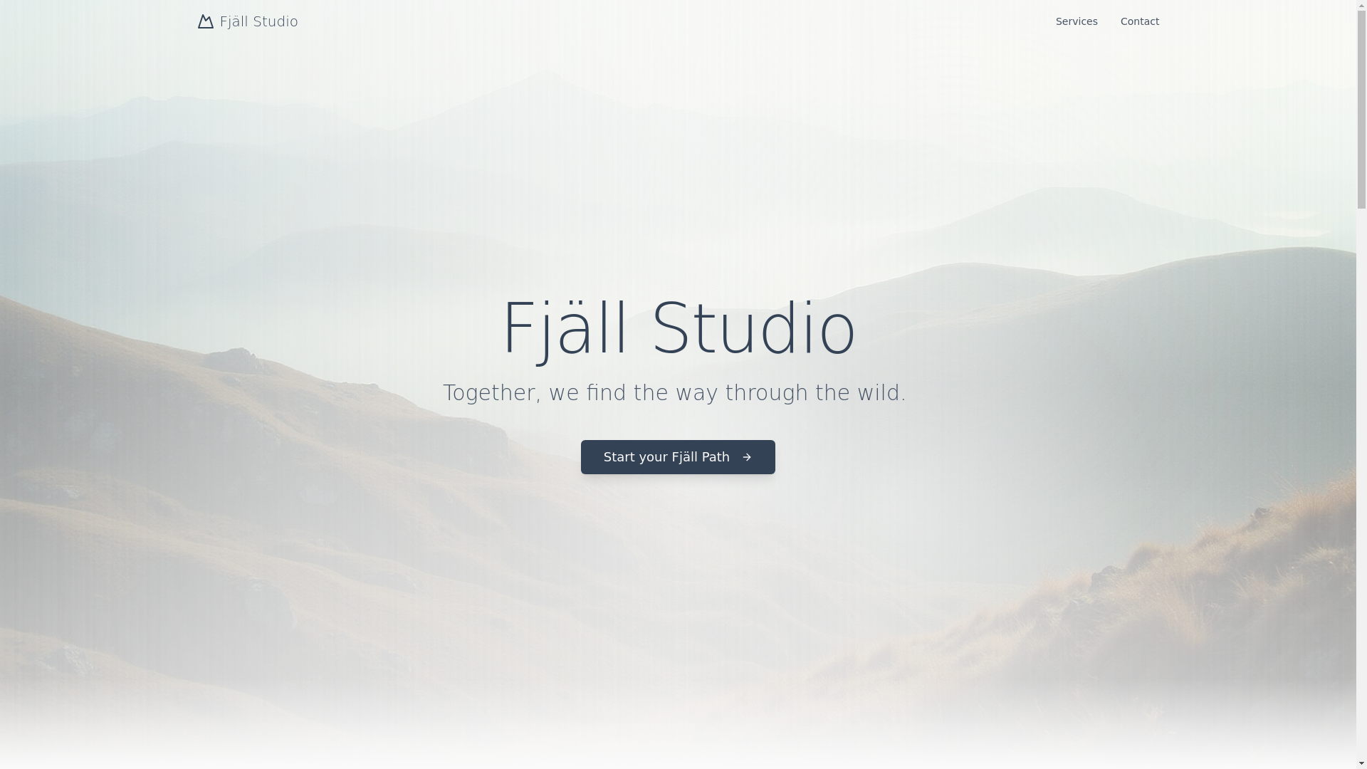 website screenshot of https://fjallstudio.pages.dev/