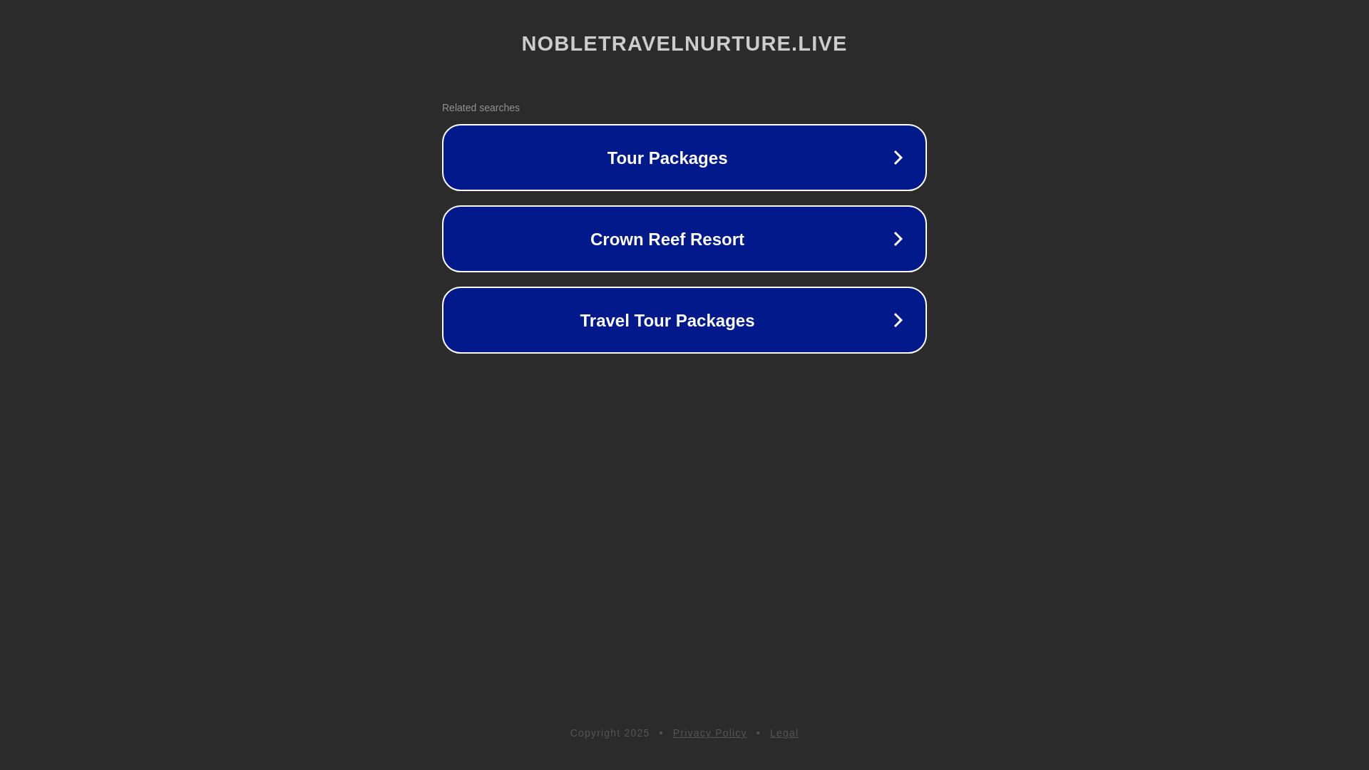 website screenshot of https://nobletravelnurture.live/