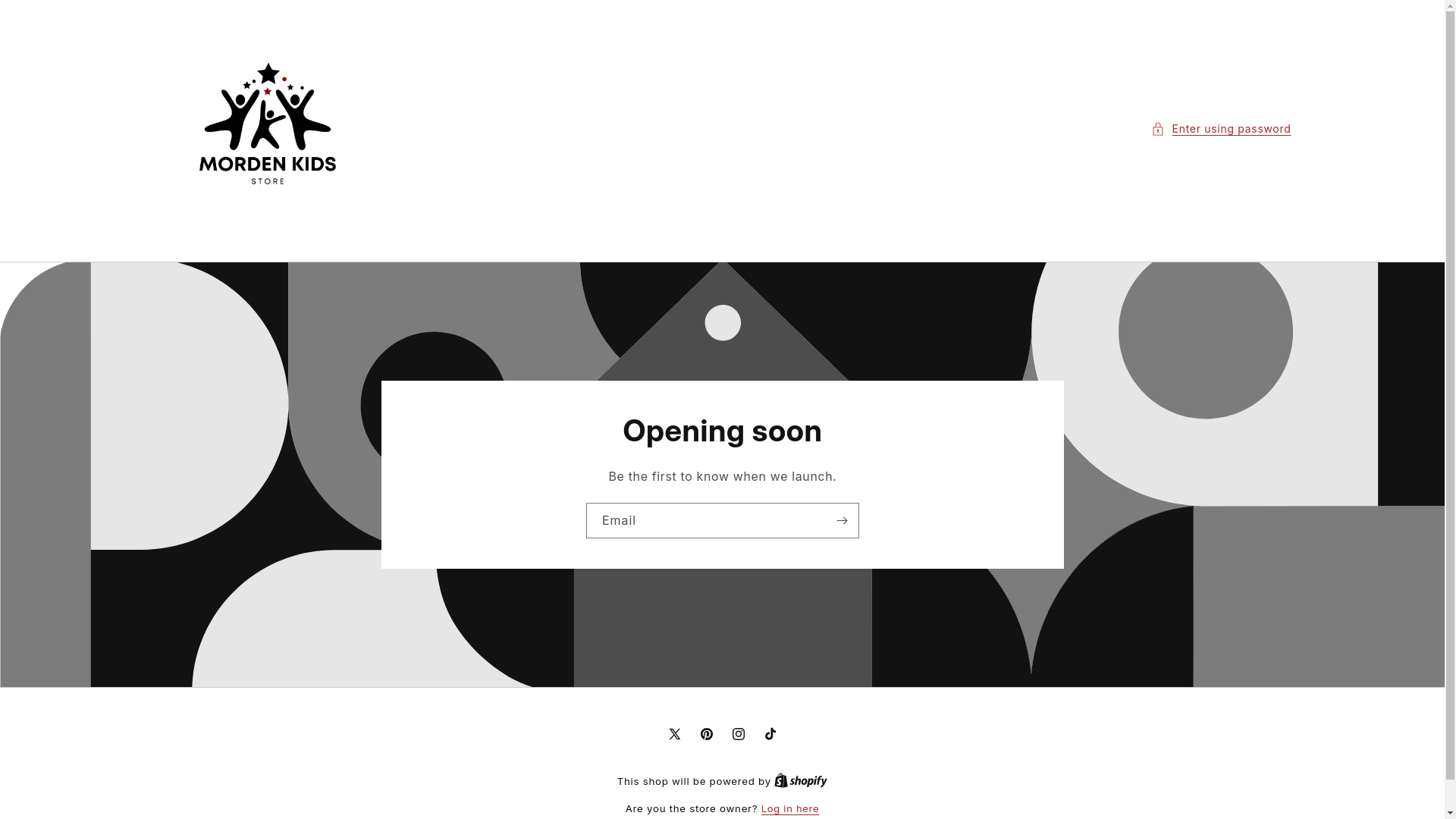 website screenshot of https://mordenkidsstore.com/