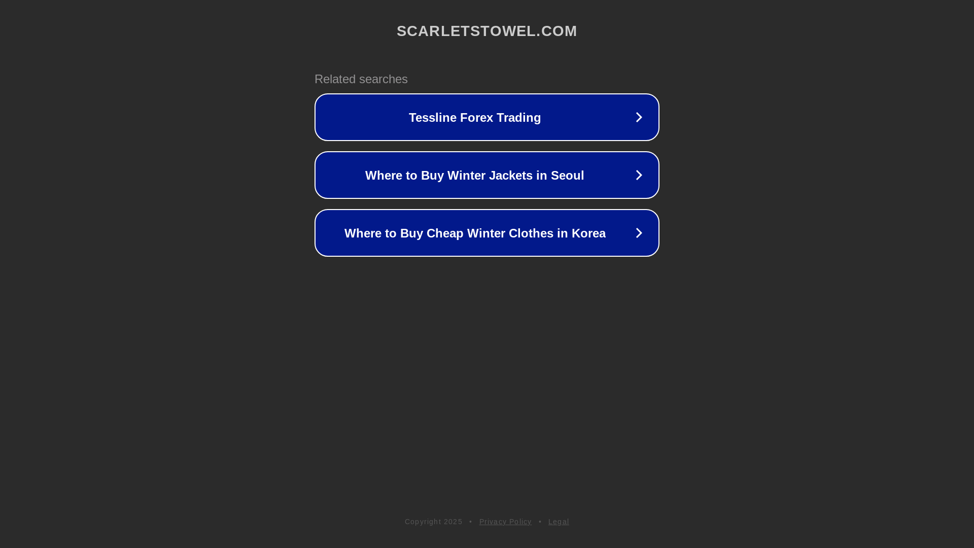 website screenshot of https://scarletstowel.com/