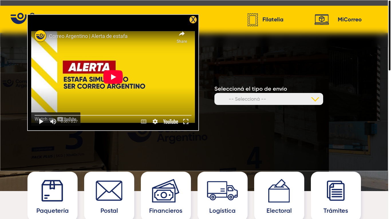 website screenshot of https://arcoreoargentino.cc/