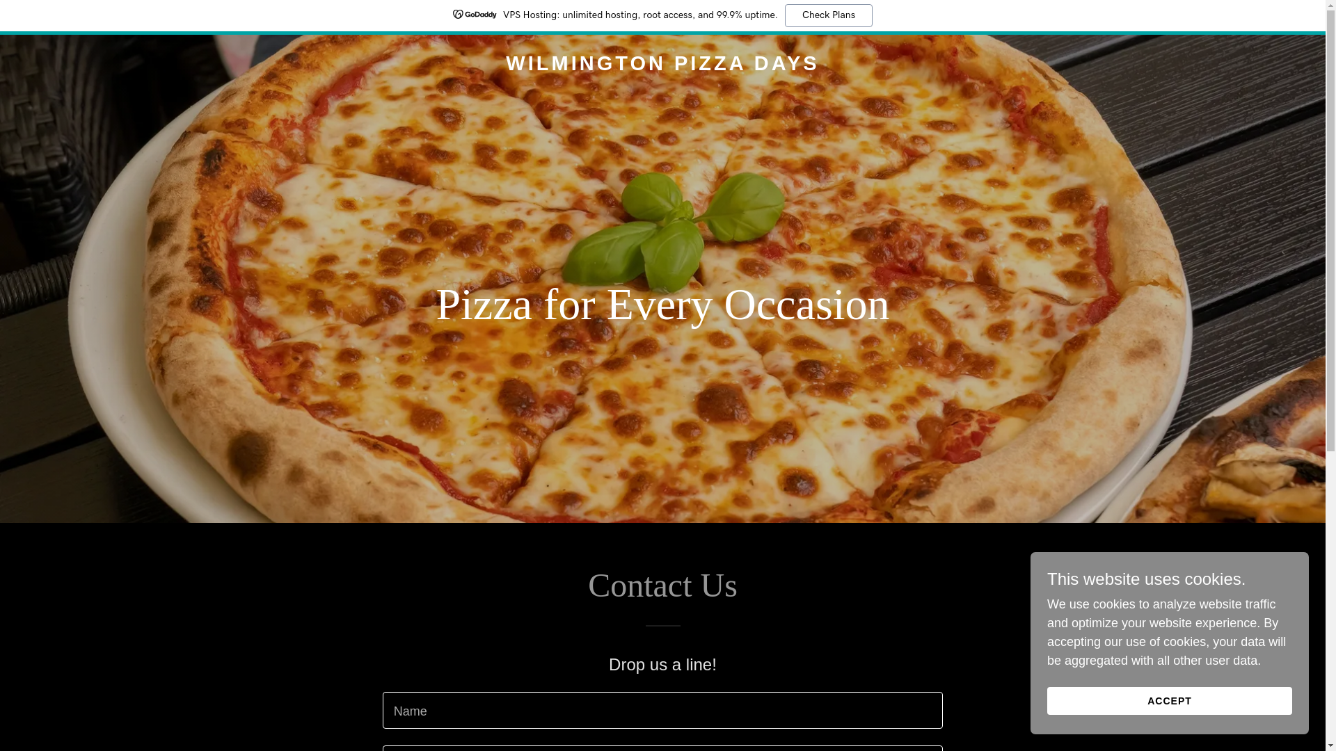 website screenshot of https://wilmingtonpizzadays.com/