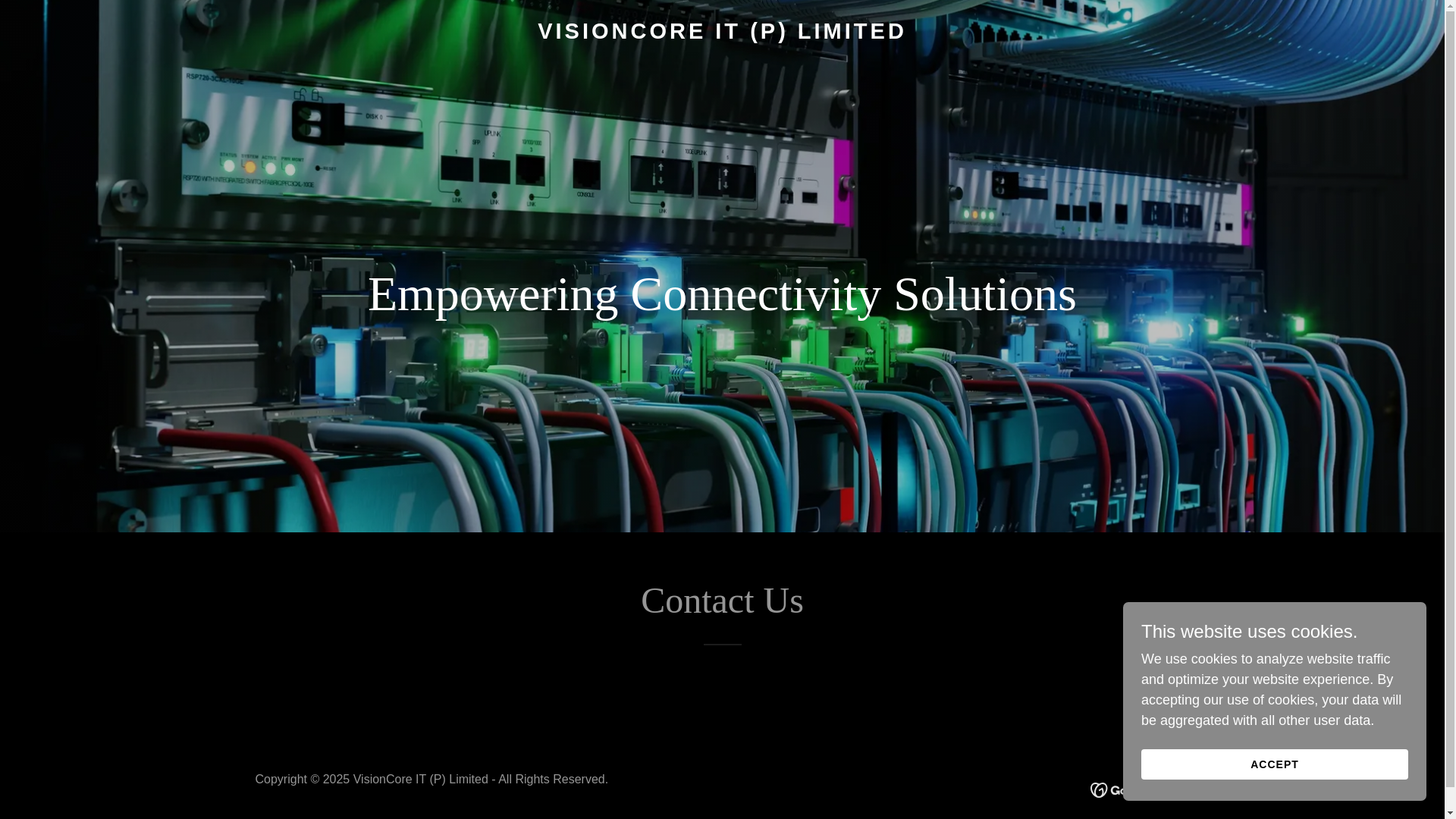 website screenshot of https://visioncoreit.in/