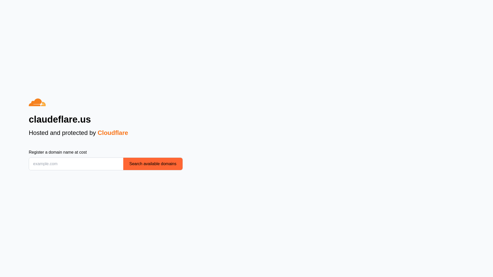 website screenshot of https://claudeflare.us/