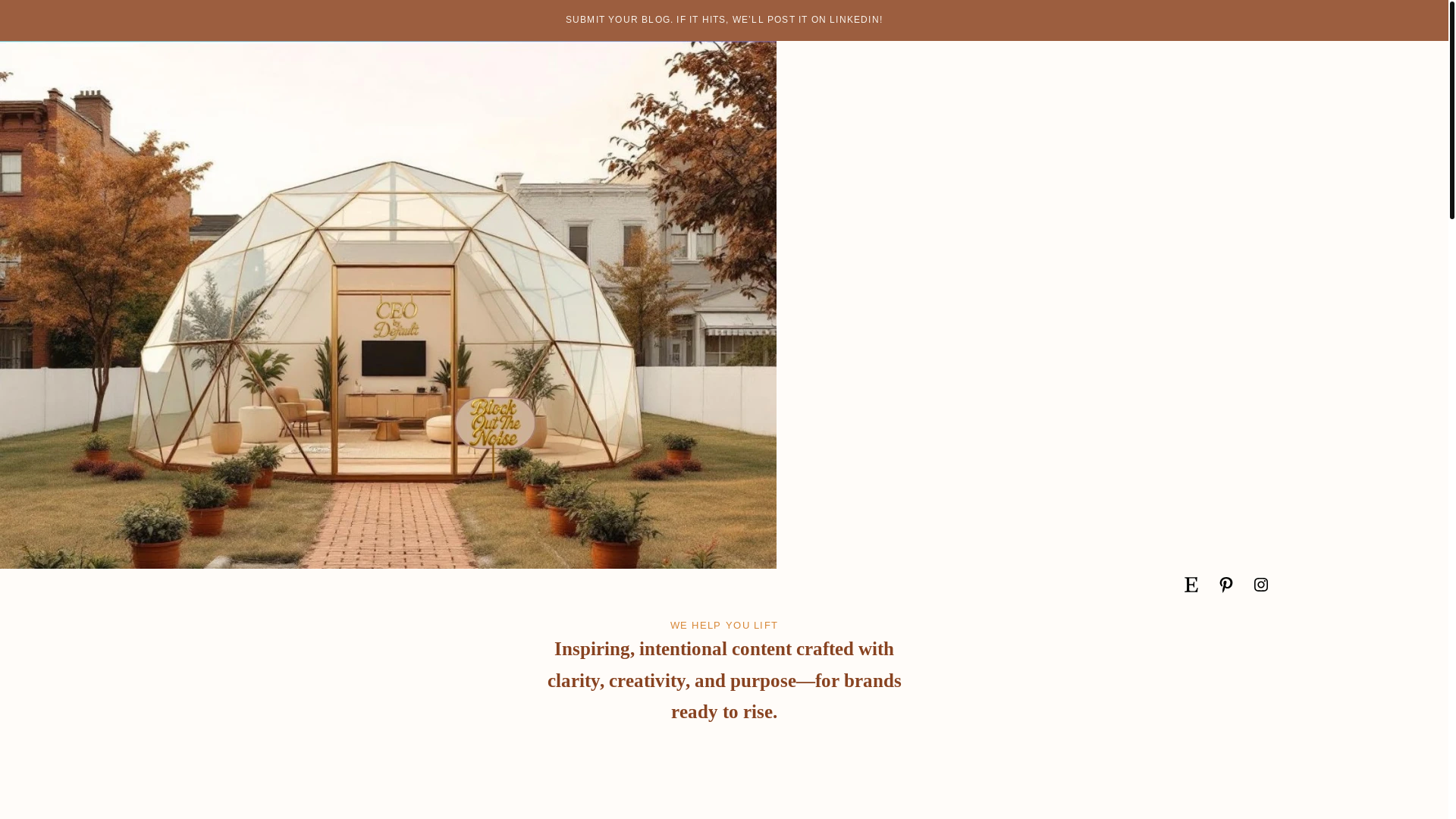 website screenshot of https://ceobydefault.blog/