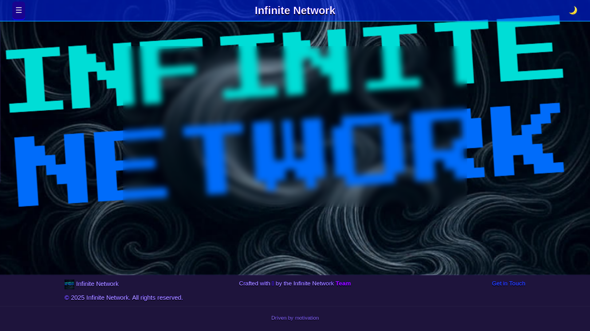 website screenshot of https://infinitenetwork.pages.dev/