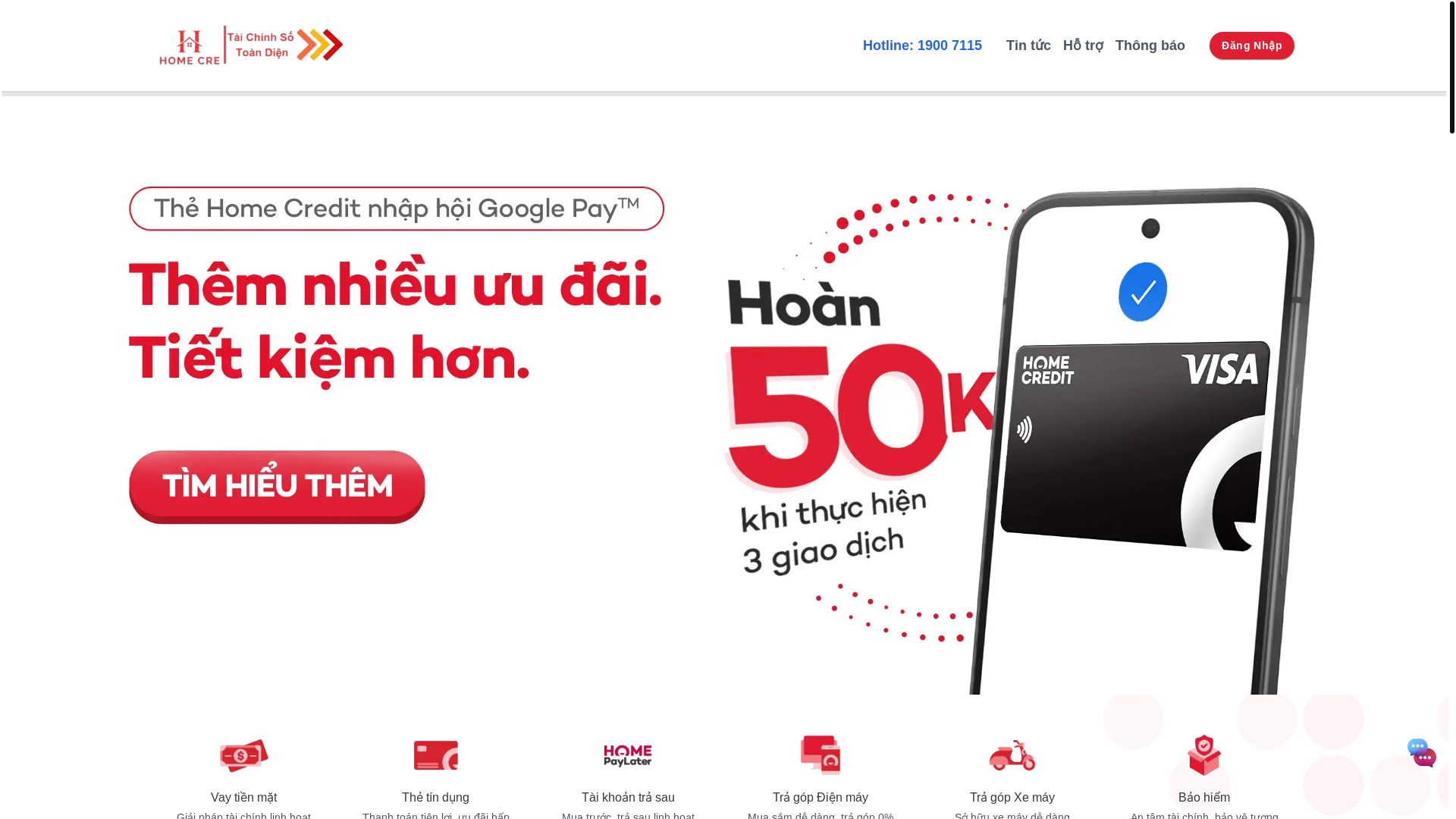 website screenshot of https://homecre.vn/
