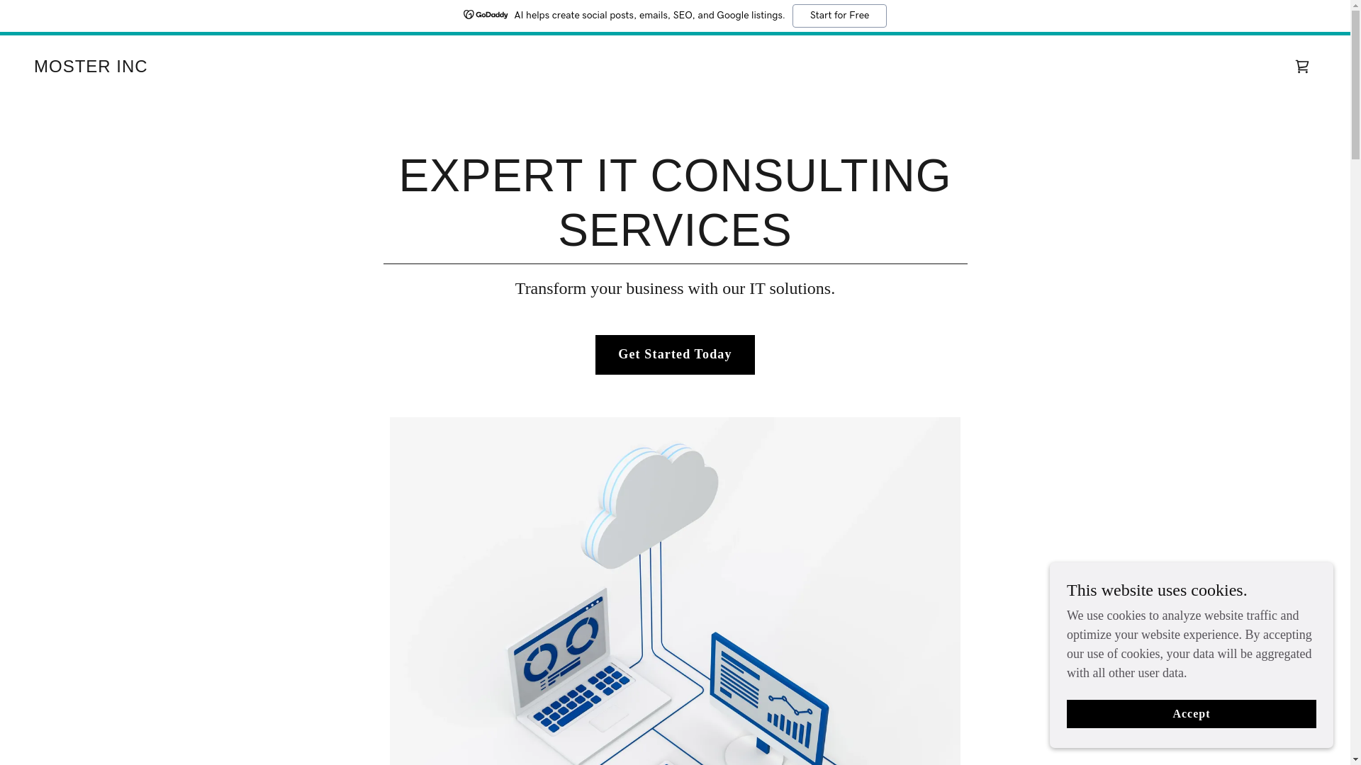 website screenshot of https://moster-inc.com/