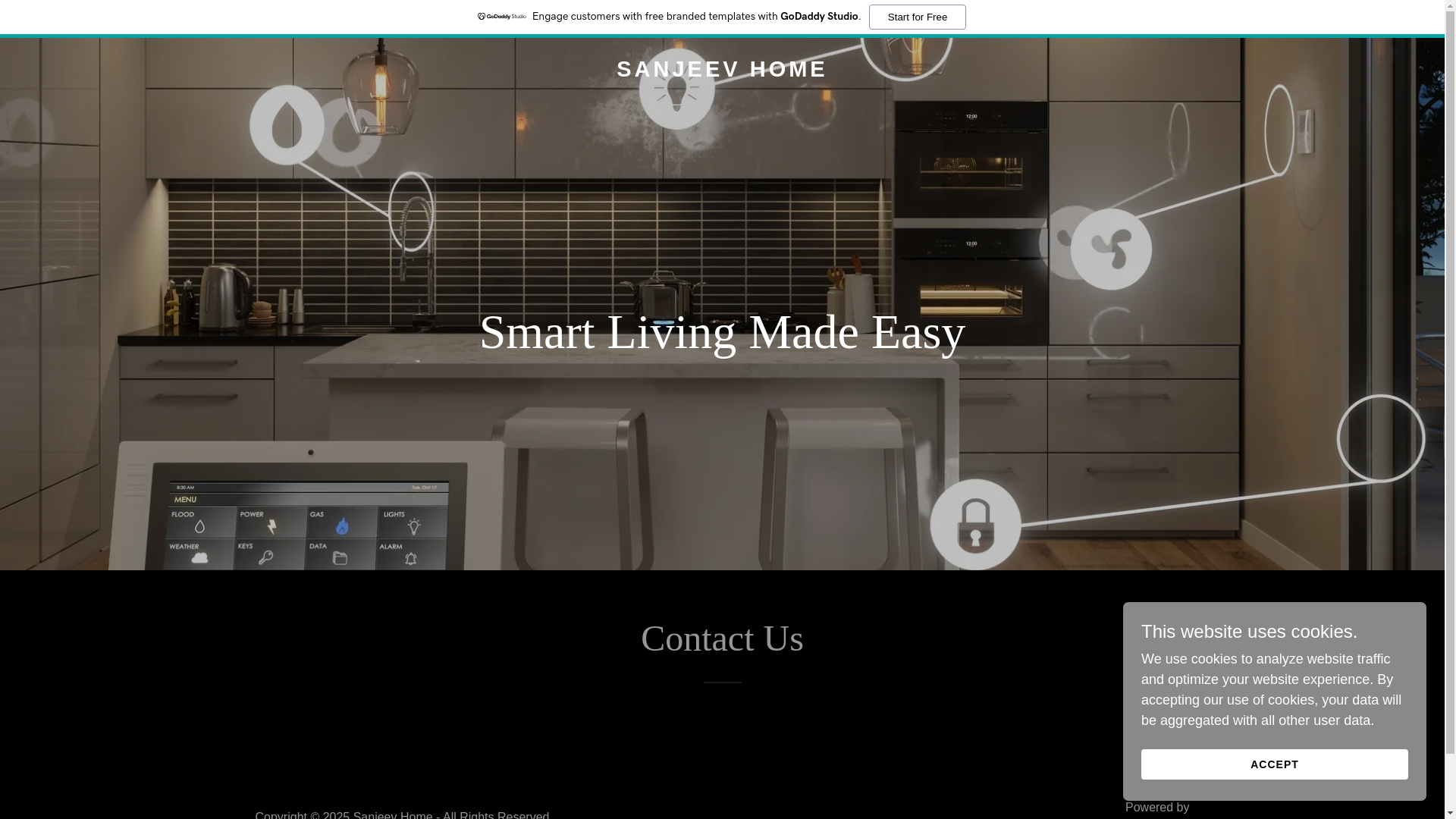 website screenshot of https://sanjeevhome.in/