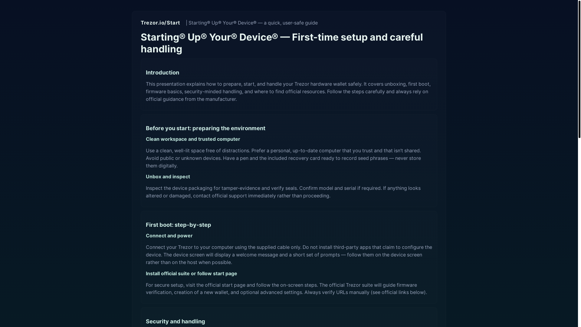 website screenshot of https://start--tezor--io.pages.dev/
