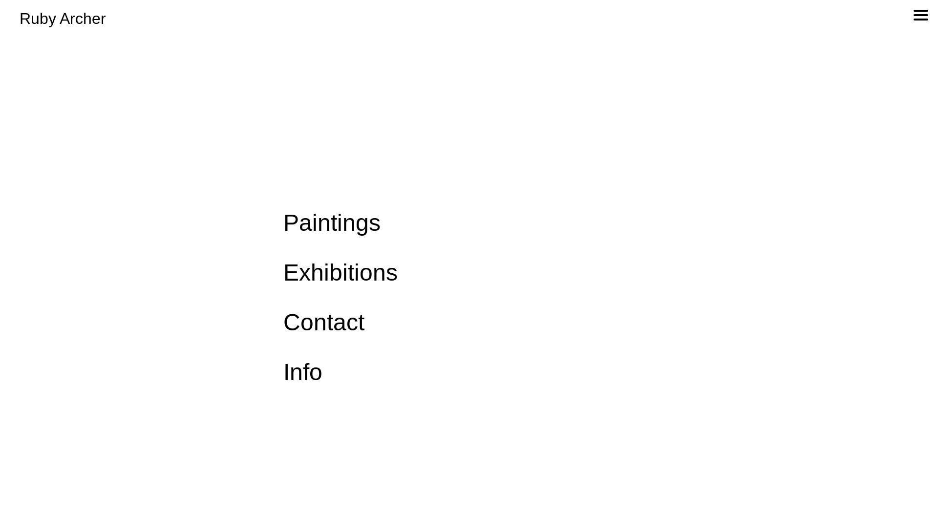 website screenshot of https://rubyarcher.com/