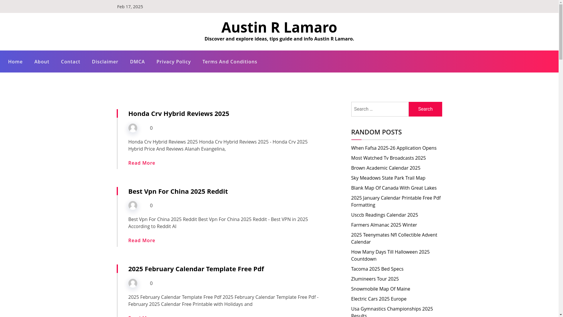website screenshot of https://austinrlamaro.pages.dev/
