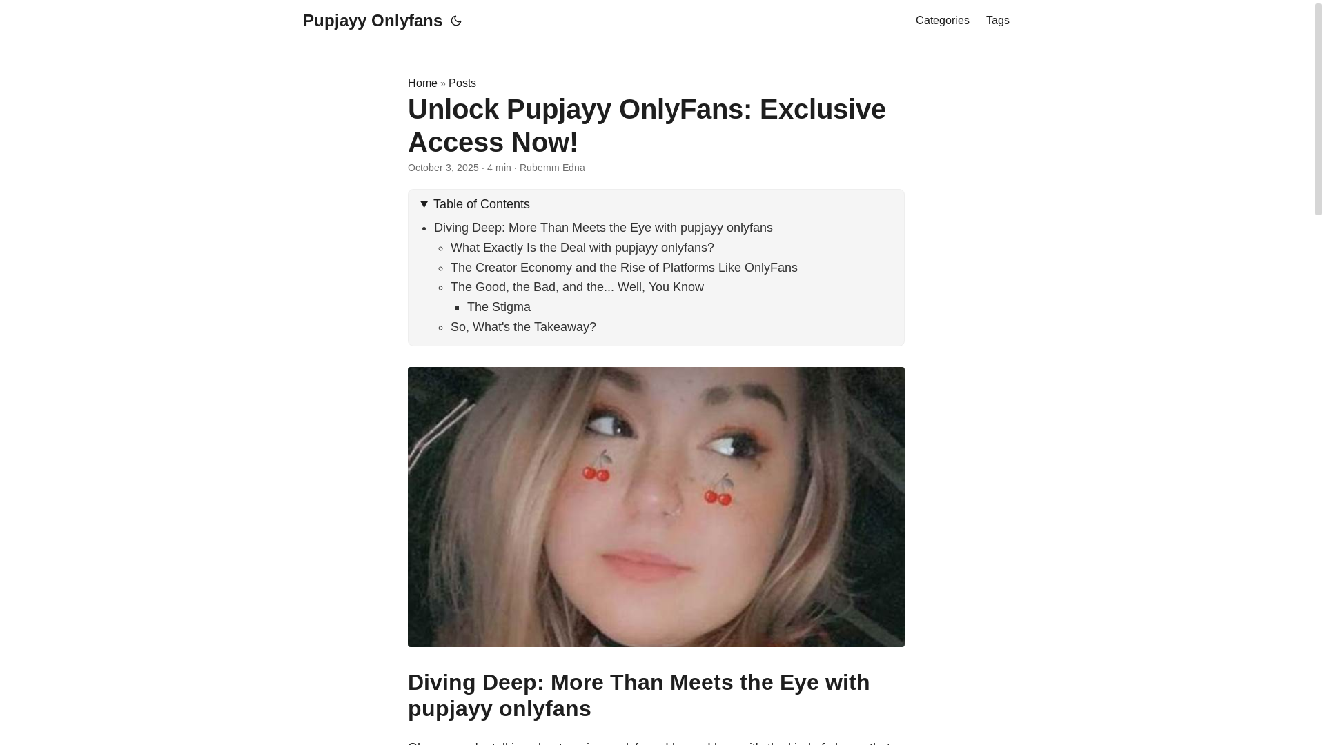 website screenshot of https://pupjayy-onlyfans.pages.dev/