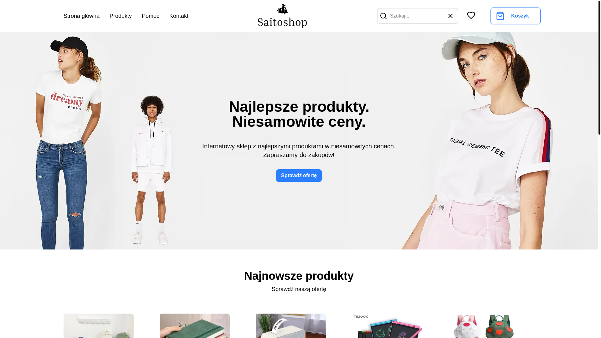 website screenshot of https://saitoshop.pl/
