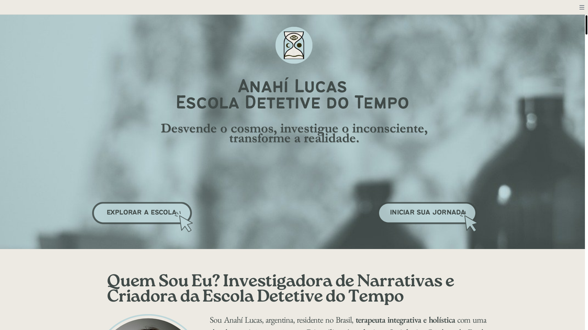 website screenshot of https://detetivedotempo.com.br/