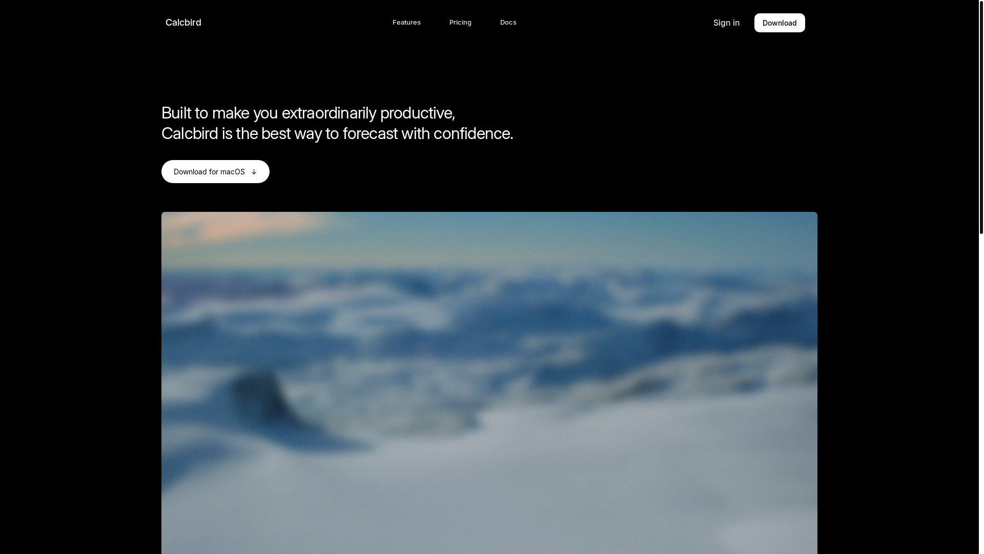 website screenshot of https://calcbird-site.pages.dev/