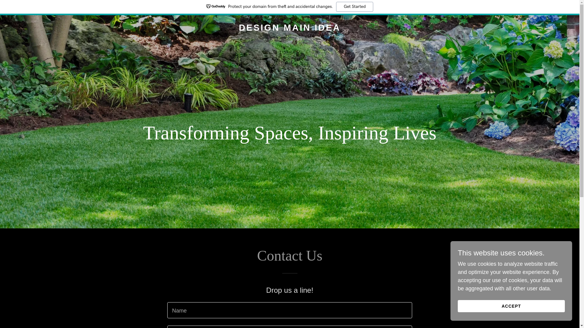 website screenshot of https://designmainidea.me/