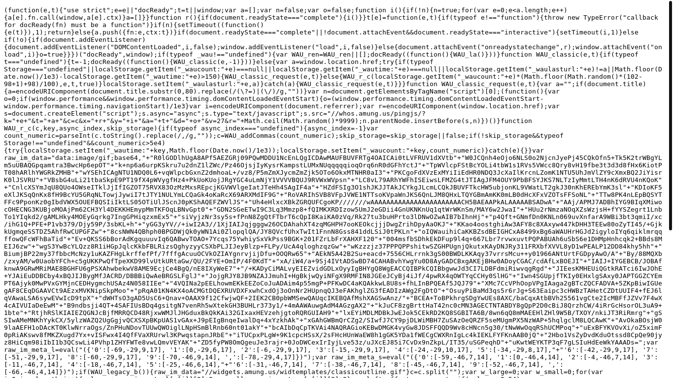 website screenshot of https://waust.at/c.js