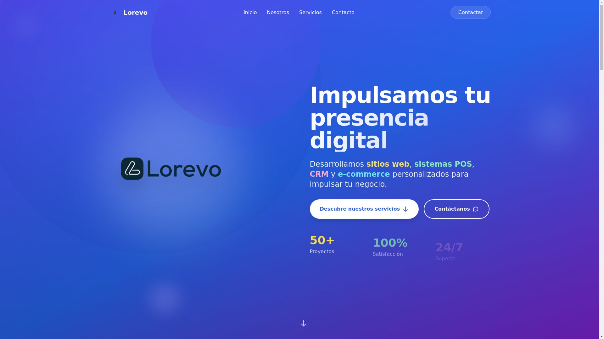 website screenshot of https://lorevo-landingpage.pages.dev/