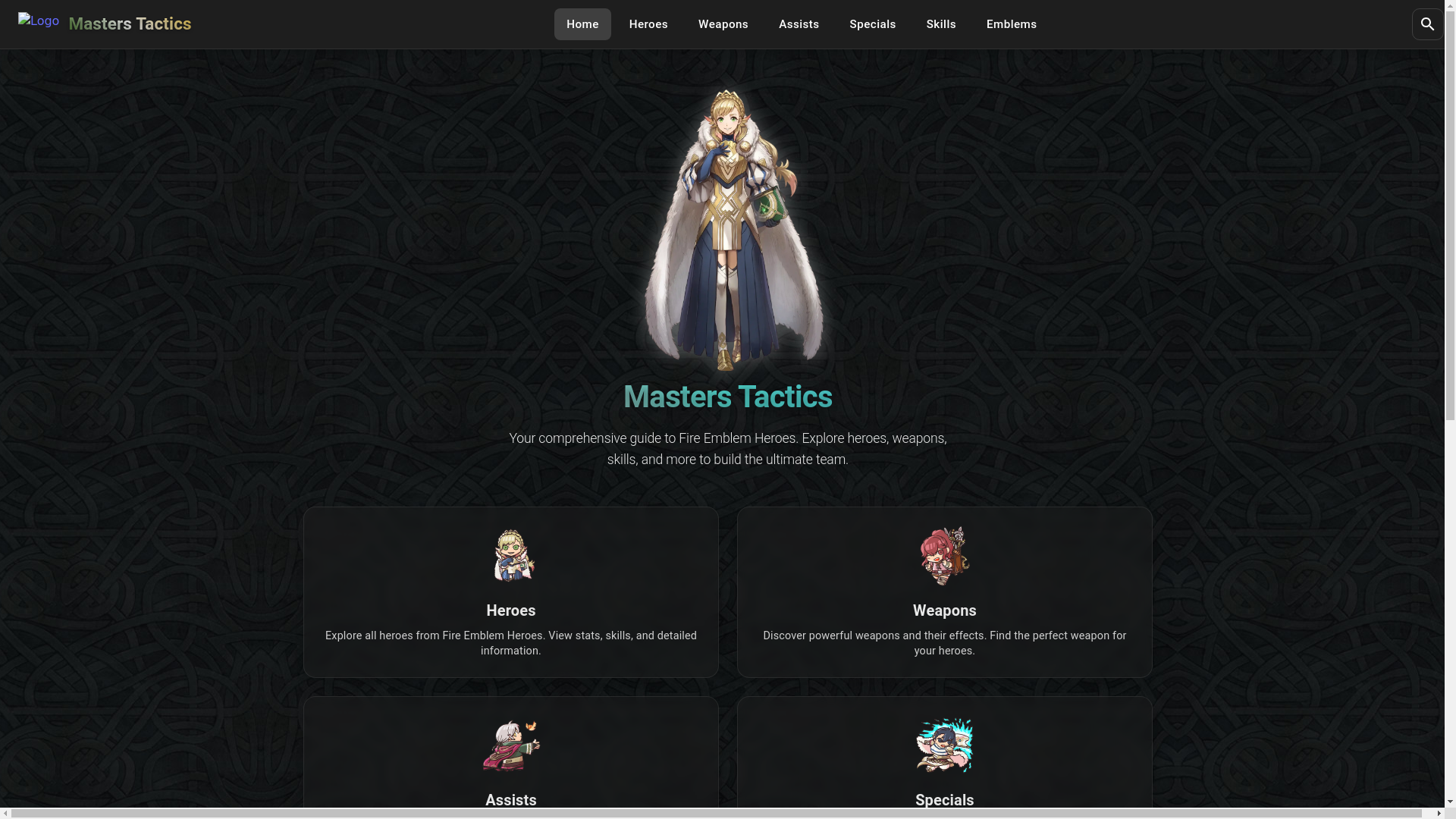 website screenshot of https://masters-tactics.pages.dev/