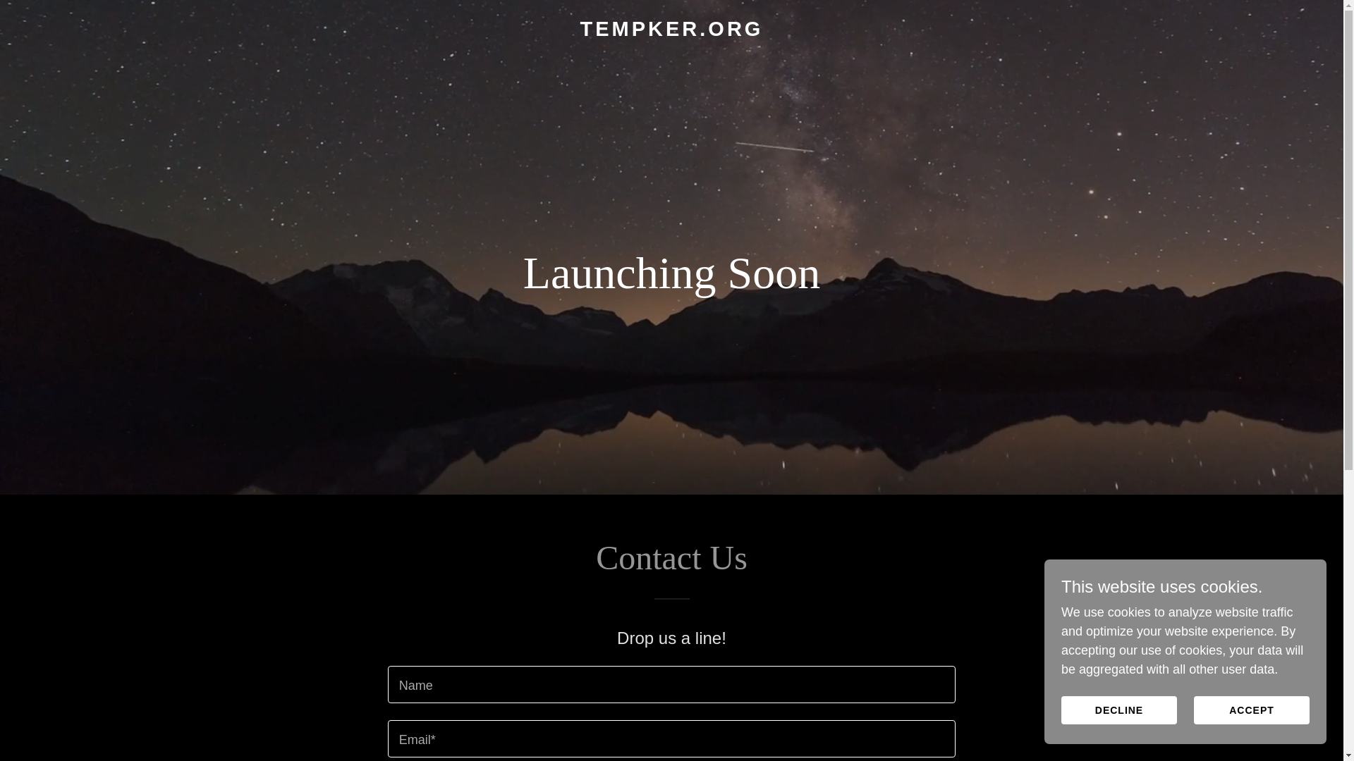 website screenshot of https://tempker.org/