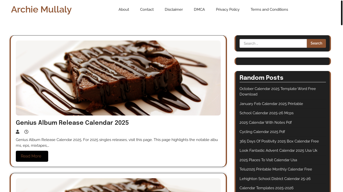 website screenshot of https://archiemullalys.pages.dev/