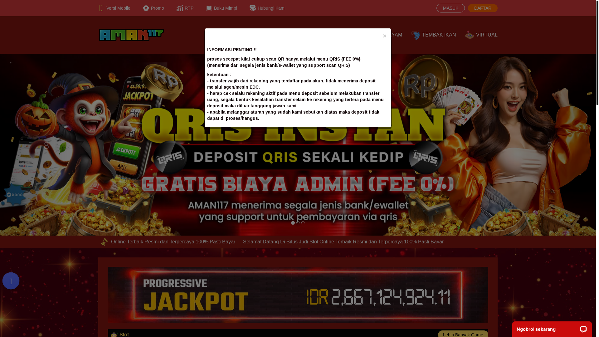 website screenshot of https://amanbanget117.forum/