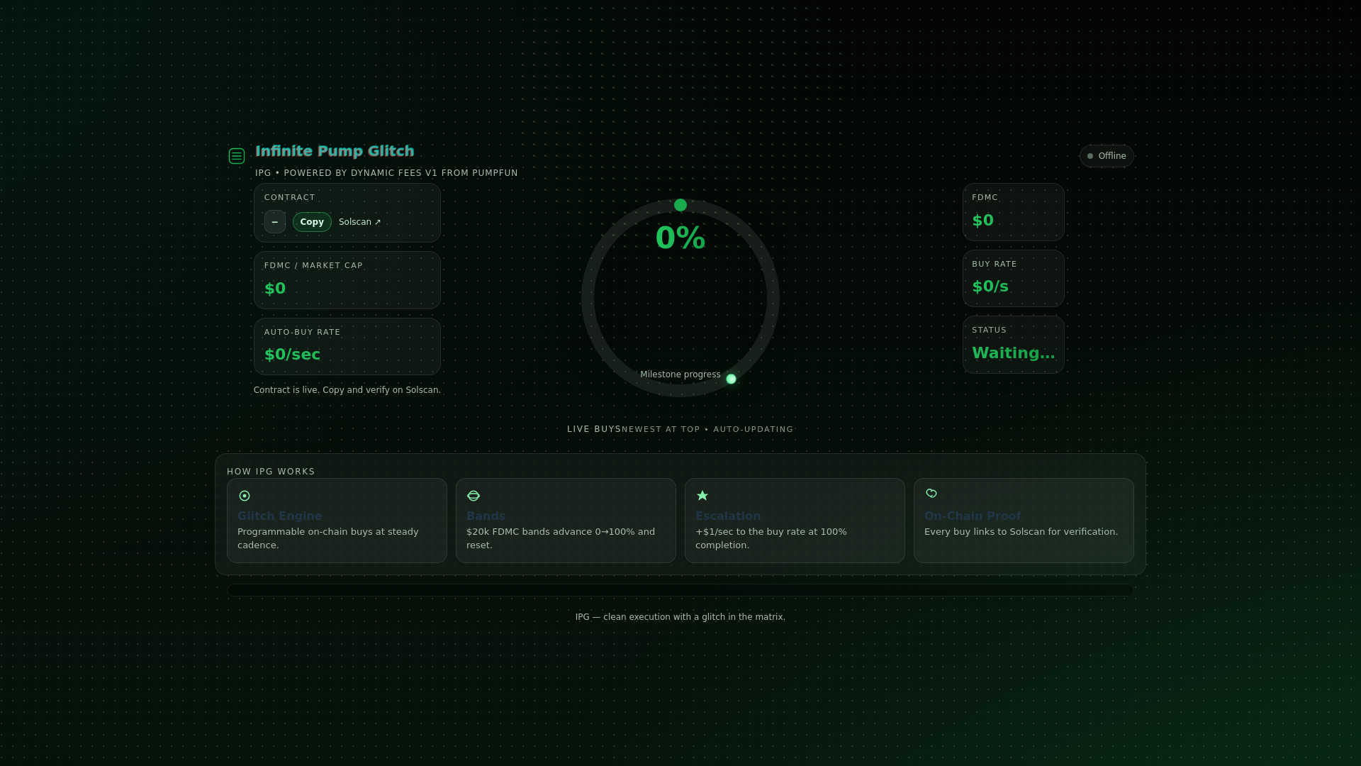 website screenshot of https://infiniteglitch.fun/