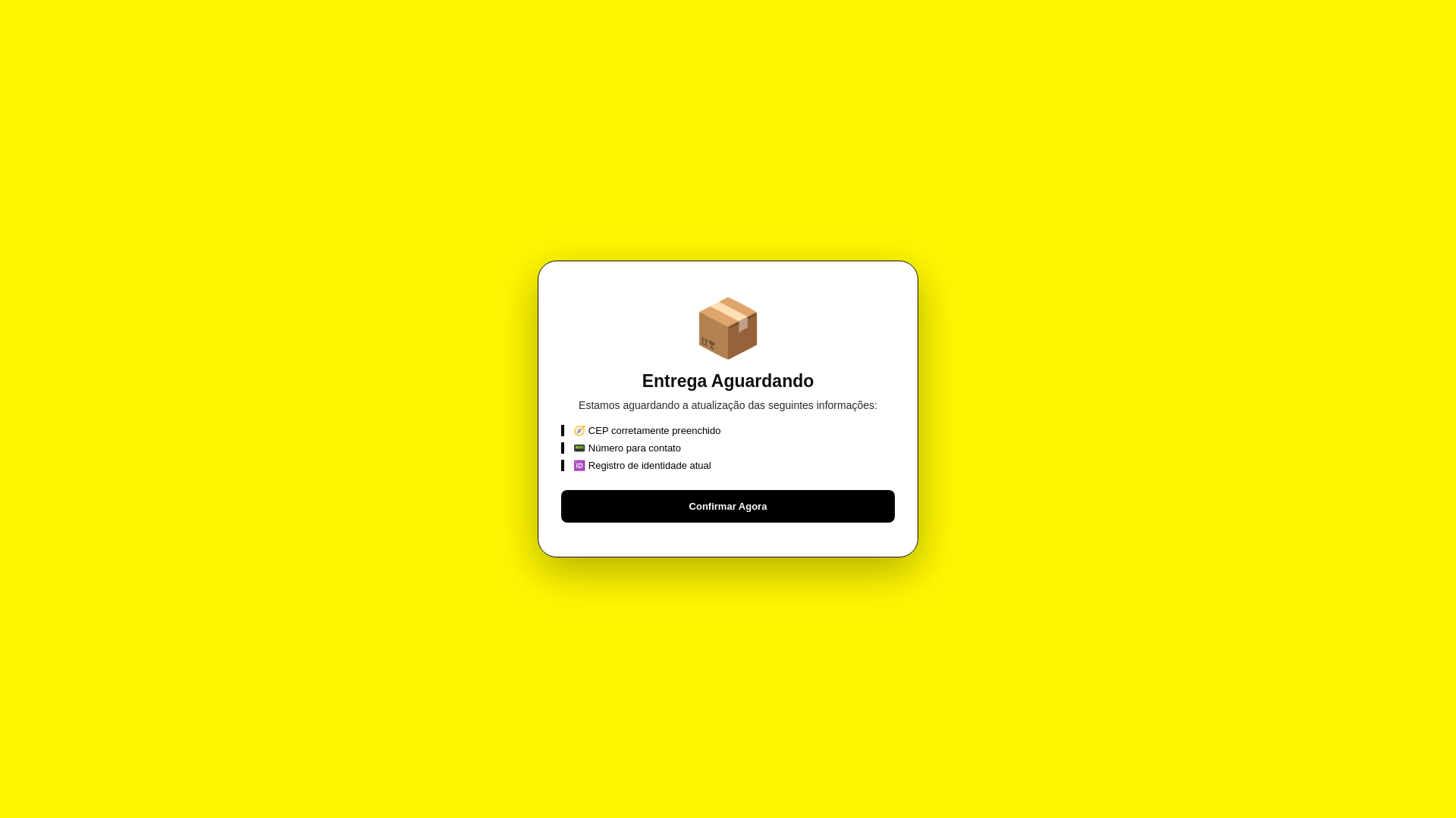 website screenshot of https://statusverificadoseuenvio.shop/
