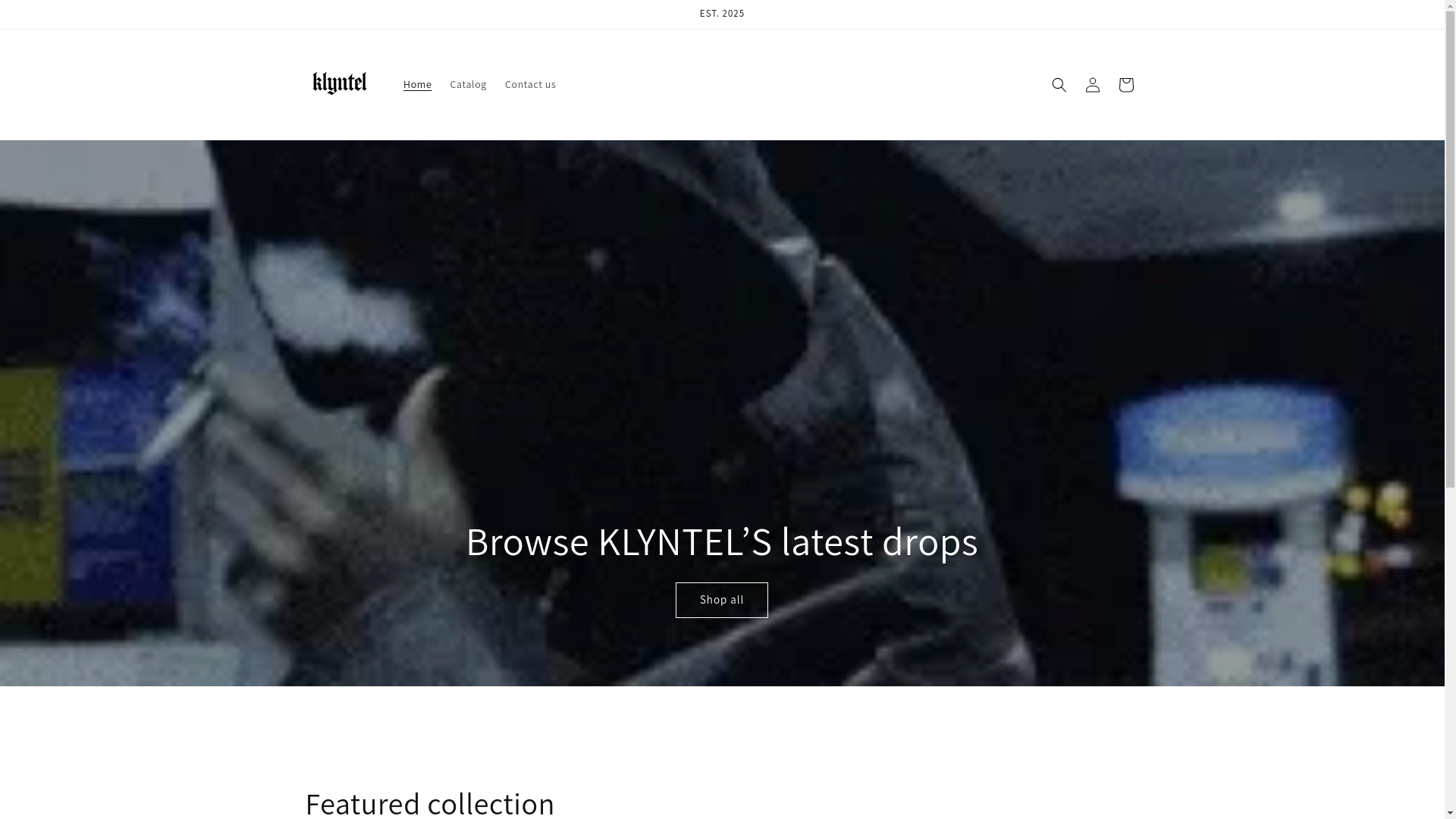 website screenshot of https://klyntel.shop/
