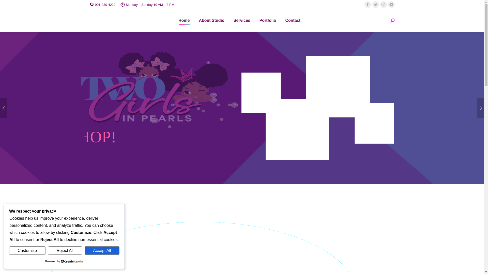 website screenshot of https://2girlsandpearls.com/