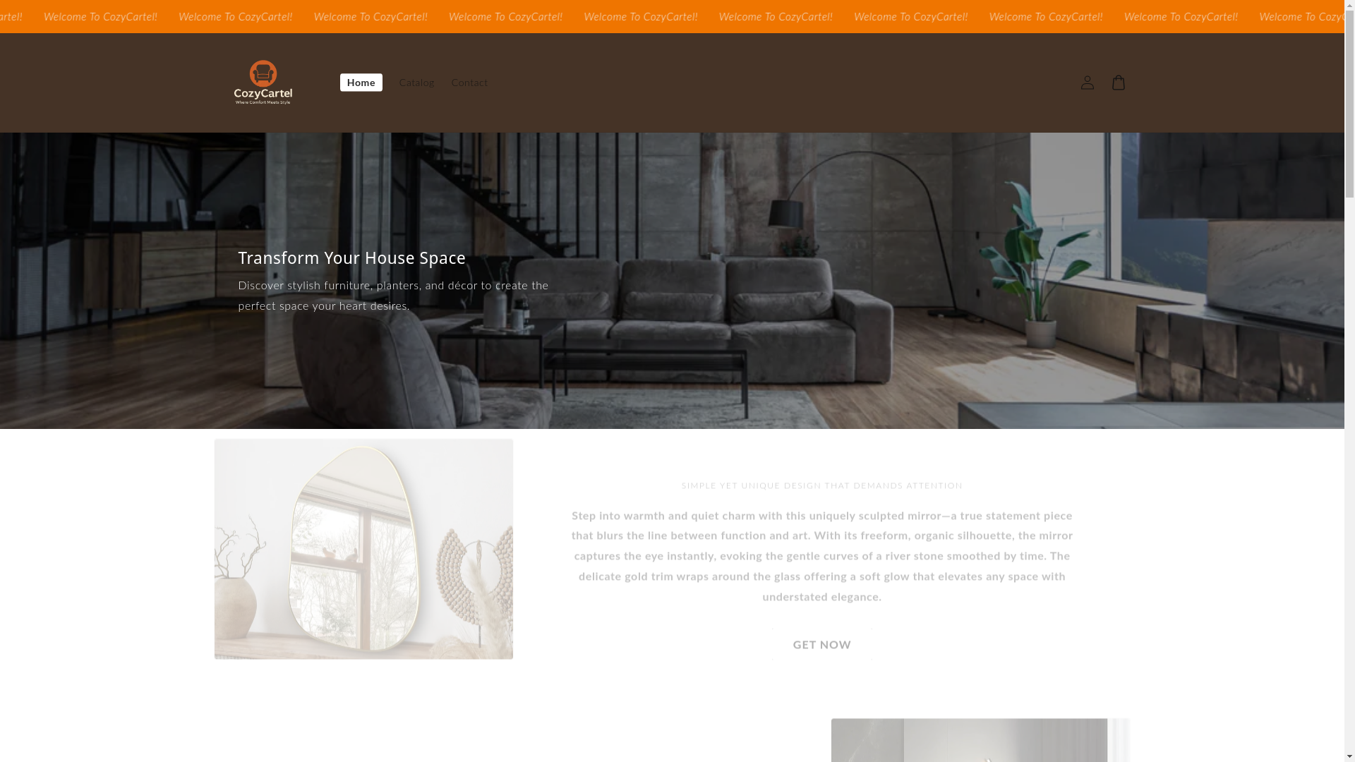 website screenshot of https://cozycartel.store/