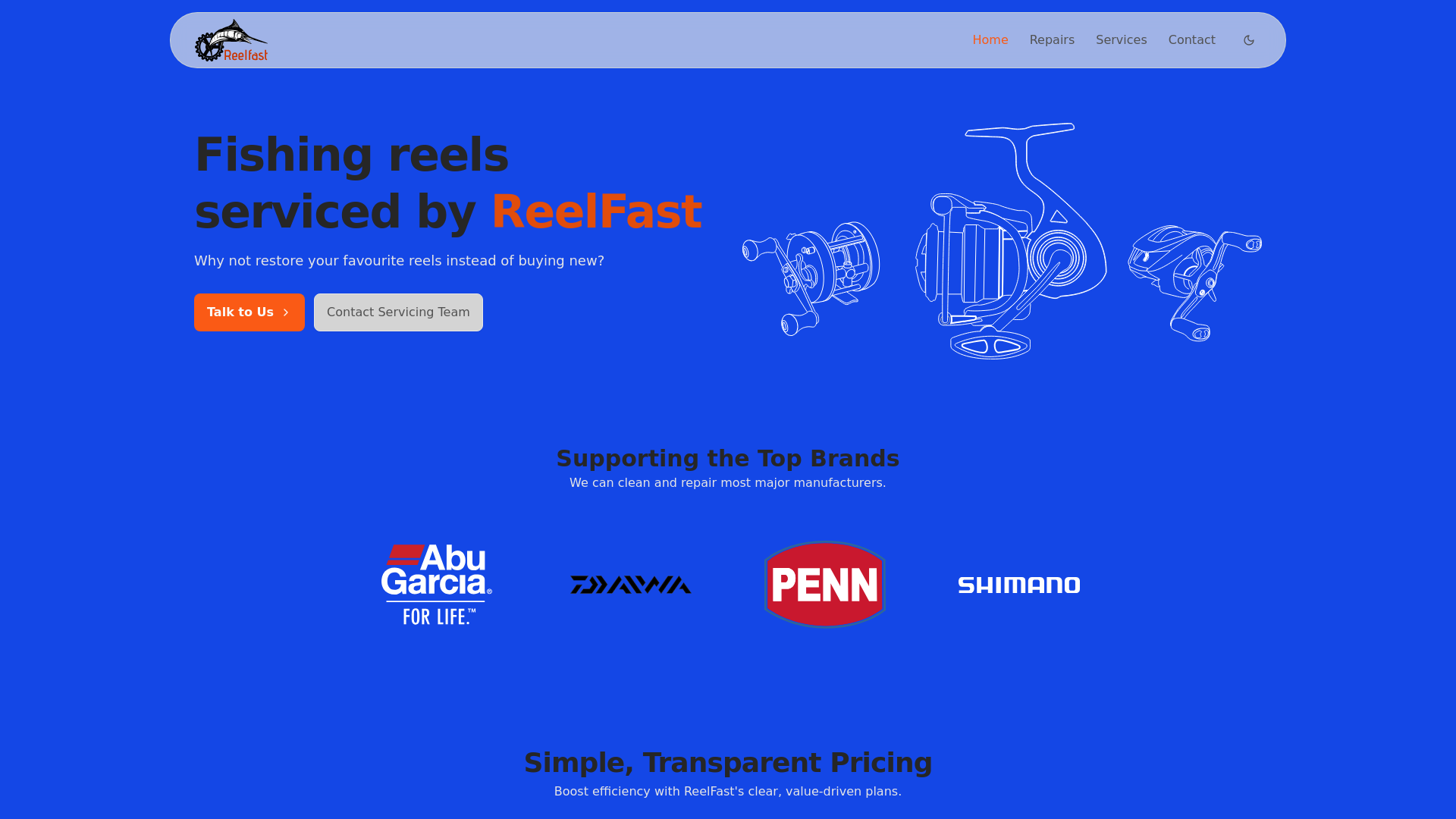 website screenshot of https://reelfast.pages.dev/