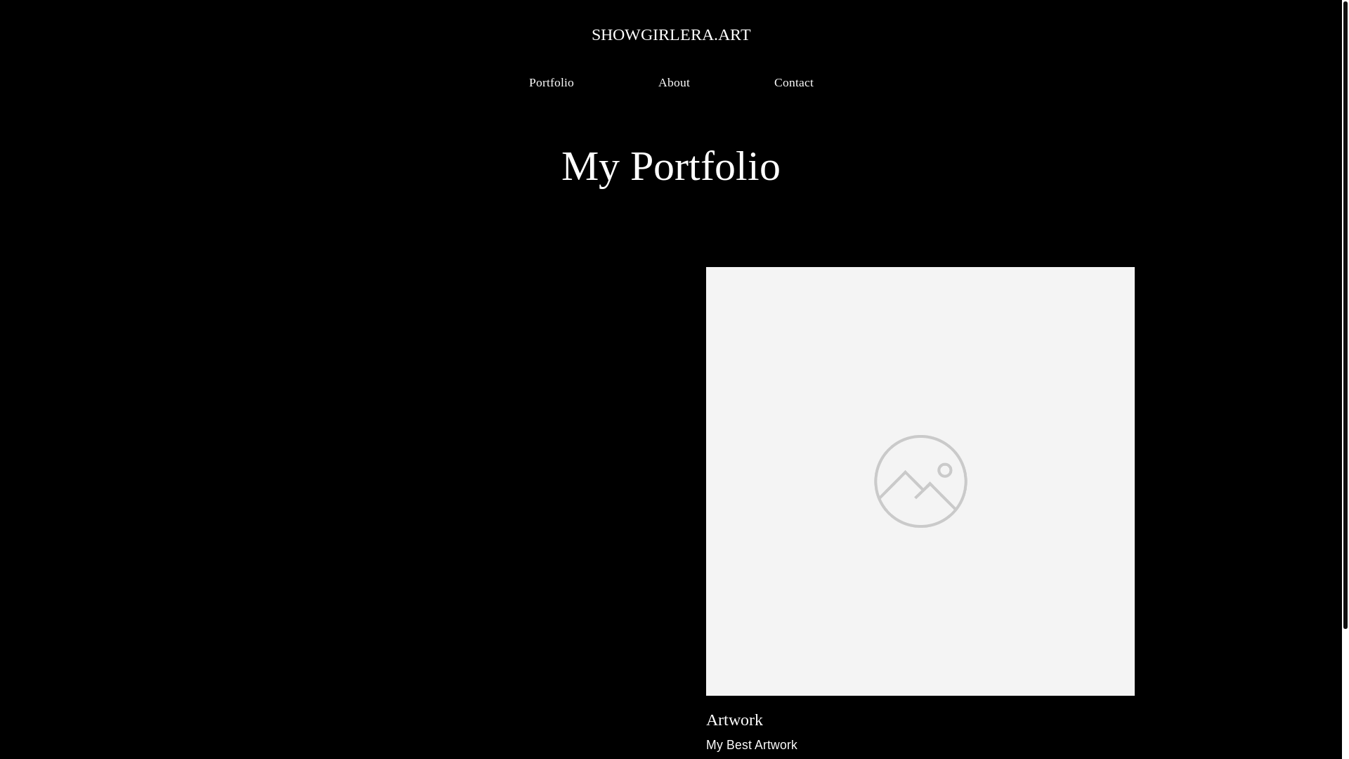 website screenshot of https://showgirlera.art/