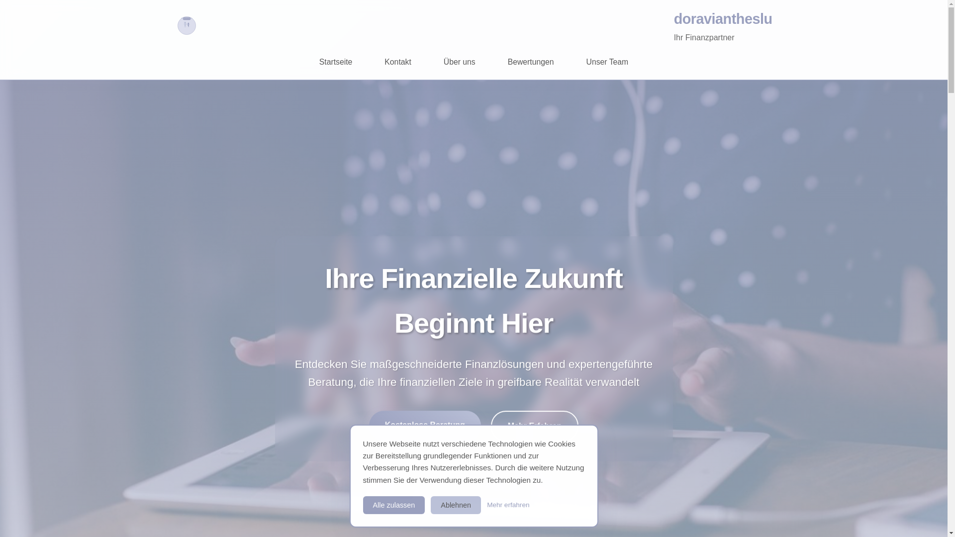 website screenshot of https://doraviantheslu.com