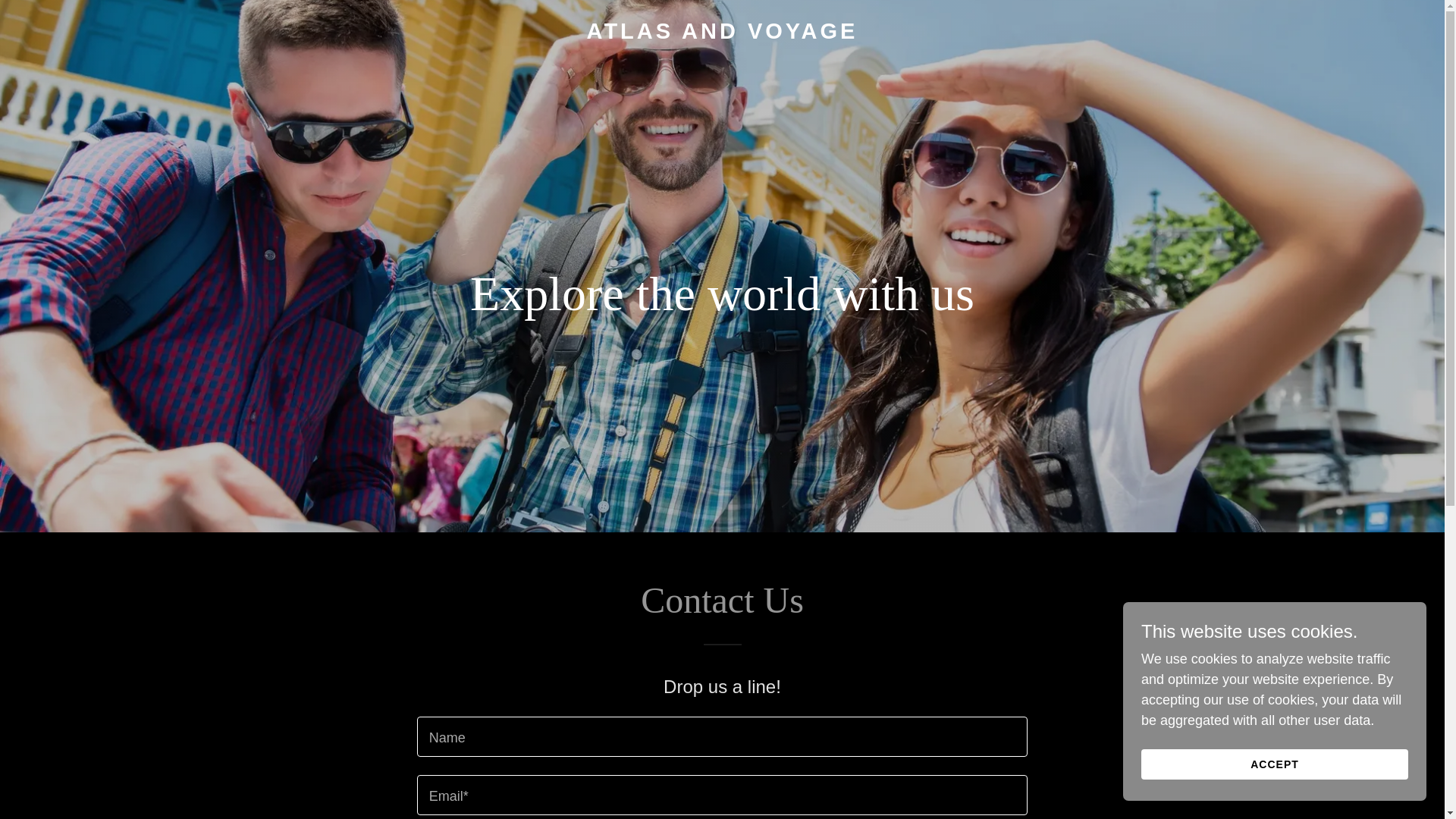 website screenshot of https://atlasandvoyage.com/