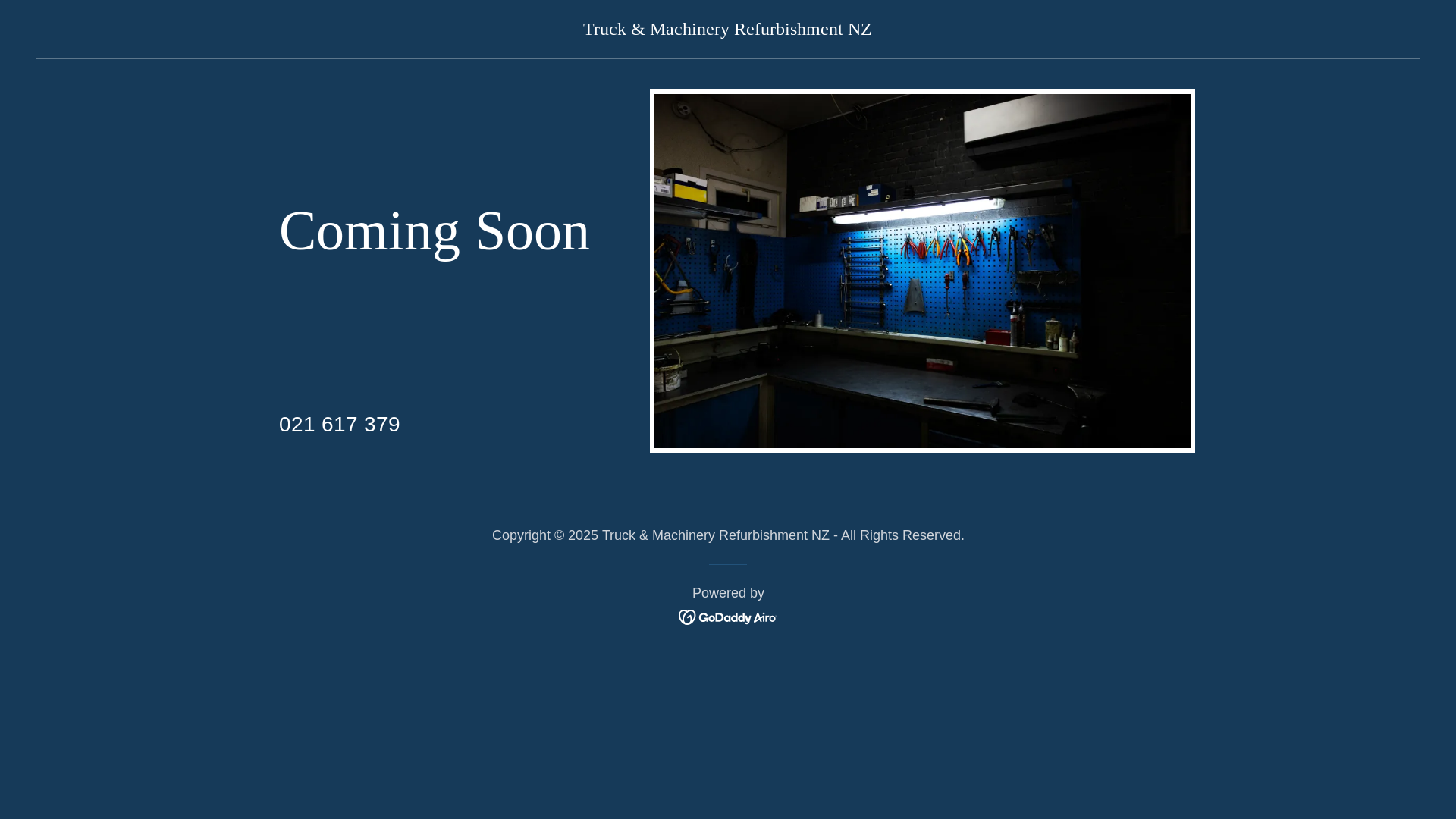 website screenshot of https://truckandmachineryrefurbishmentnz.co.nz/