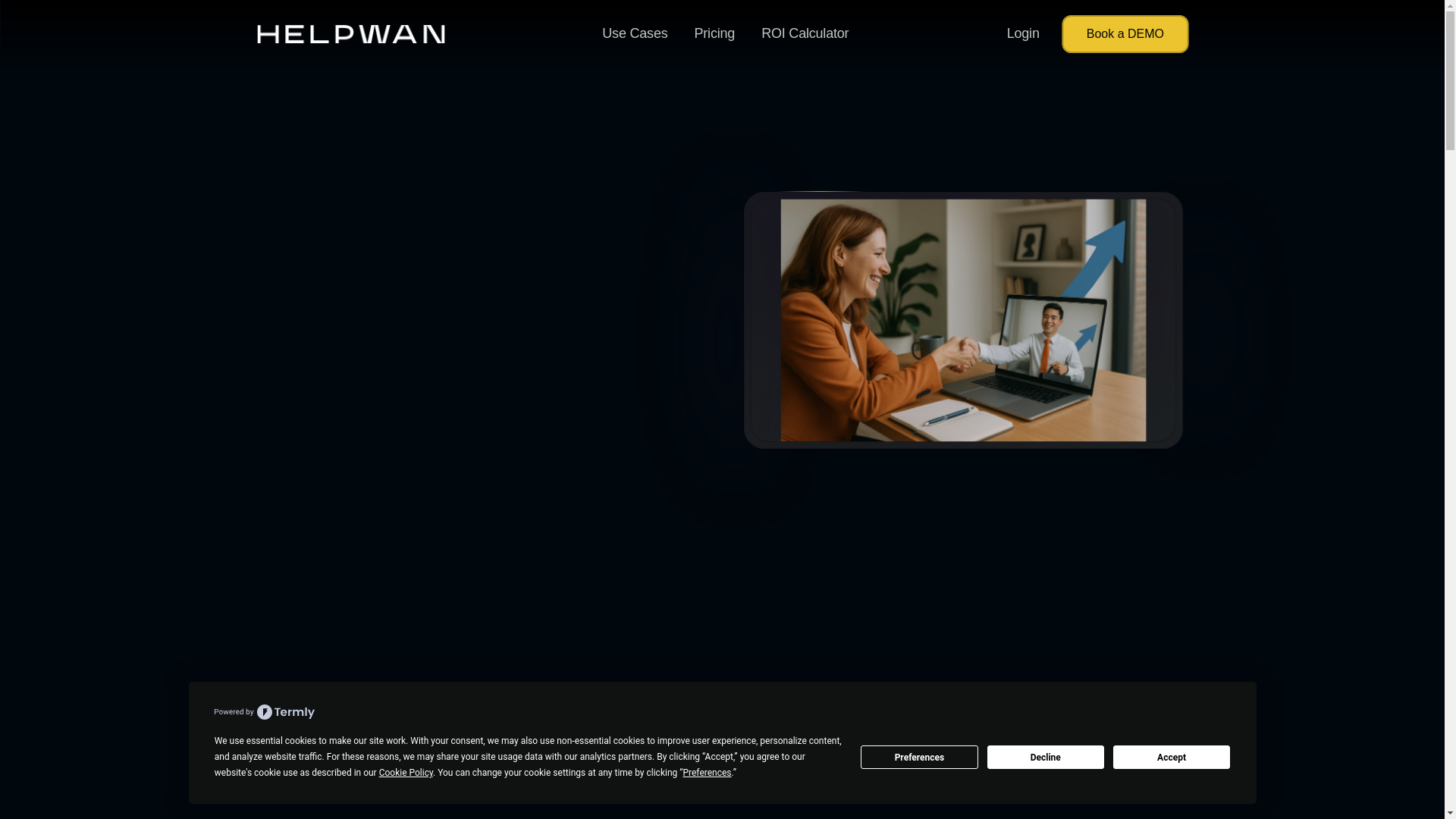 website screenshot of https://helpwansystems.com/