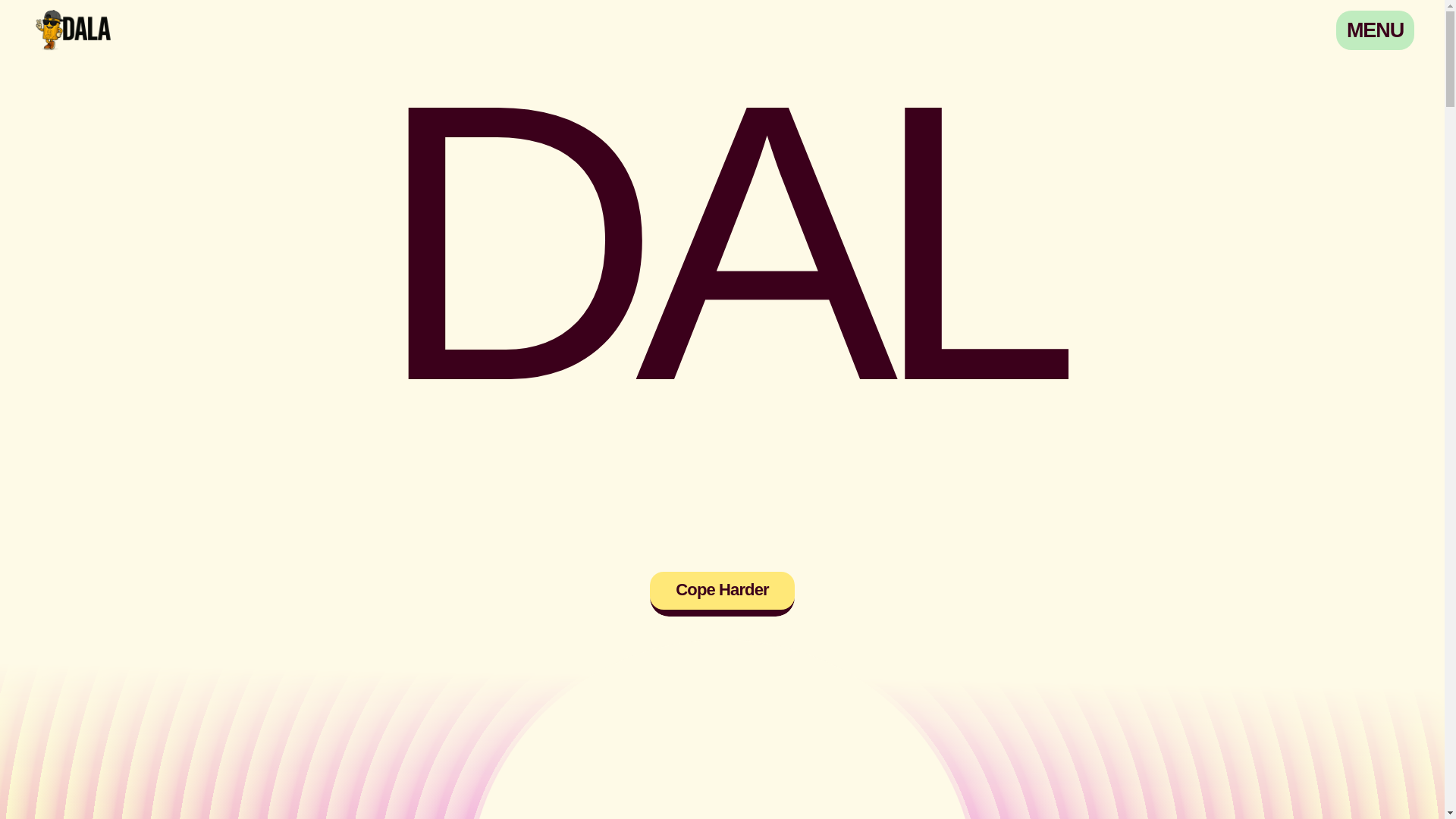 website screenshot of https://dalatoken.xyz/