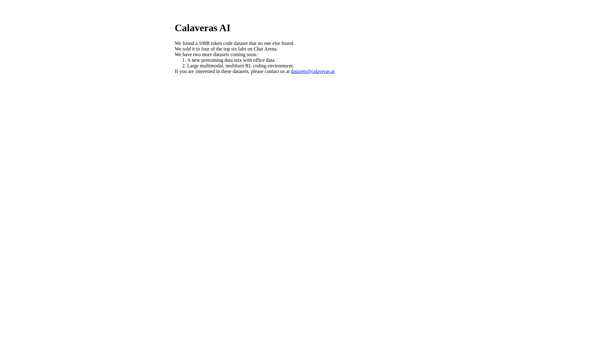 website screenshot of https://calaveras.pages.dev/