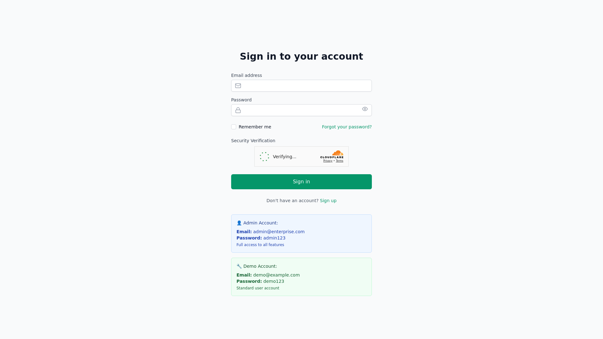 website screenshot of https://enterprise-api-dashboard.pages.dev/