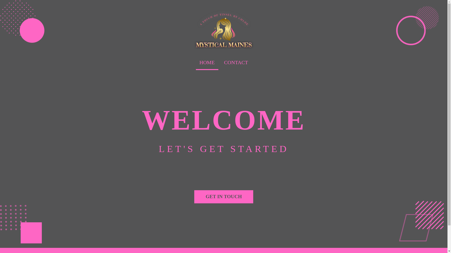 website screenshot of https://mysticalmanes.com/