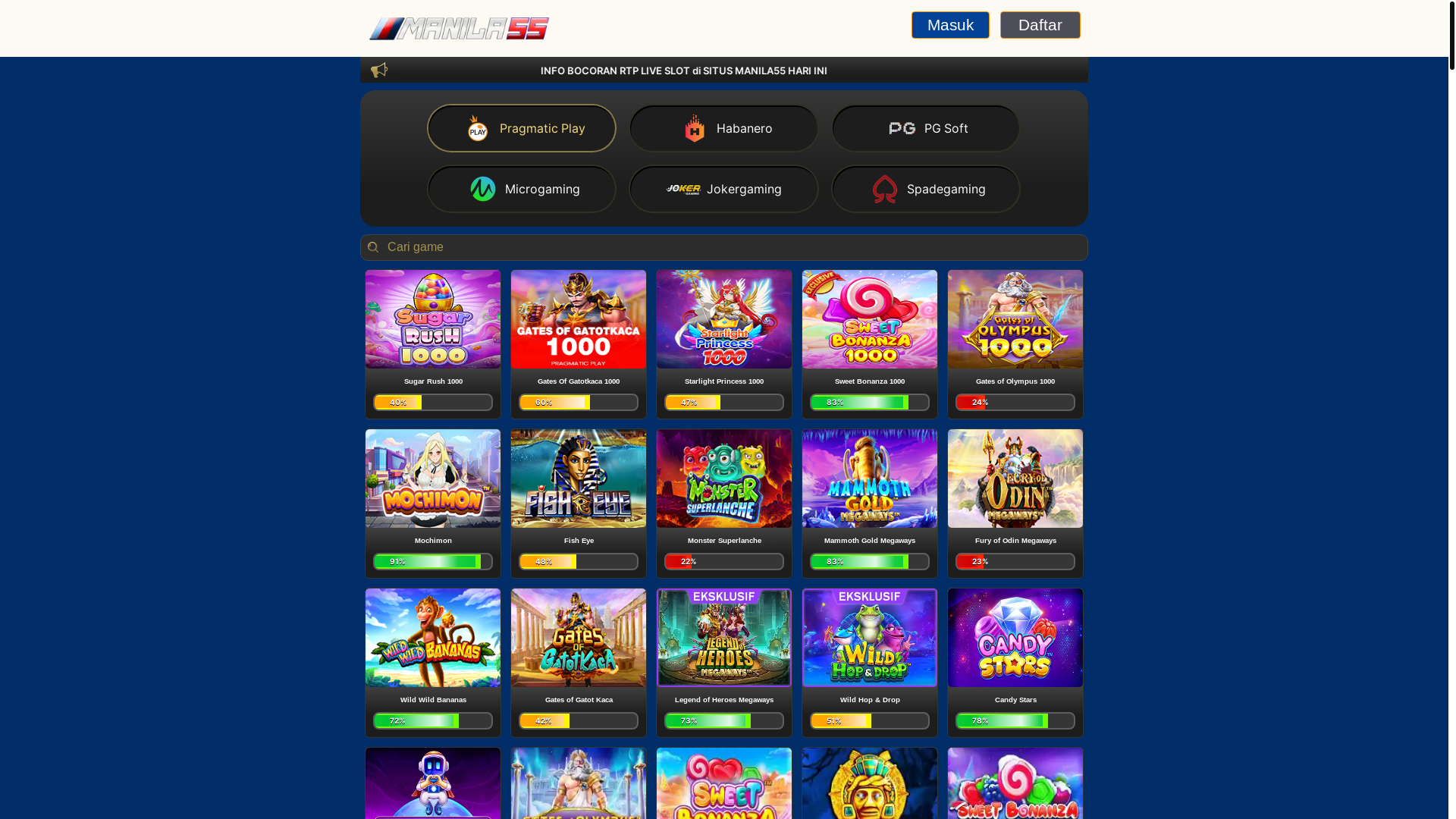 website screenshot of https://rtp1j-manila55.pages.dev/