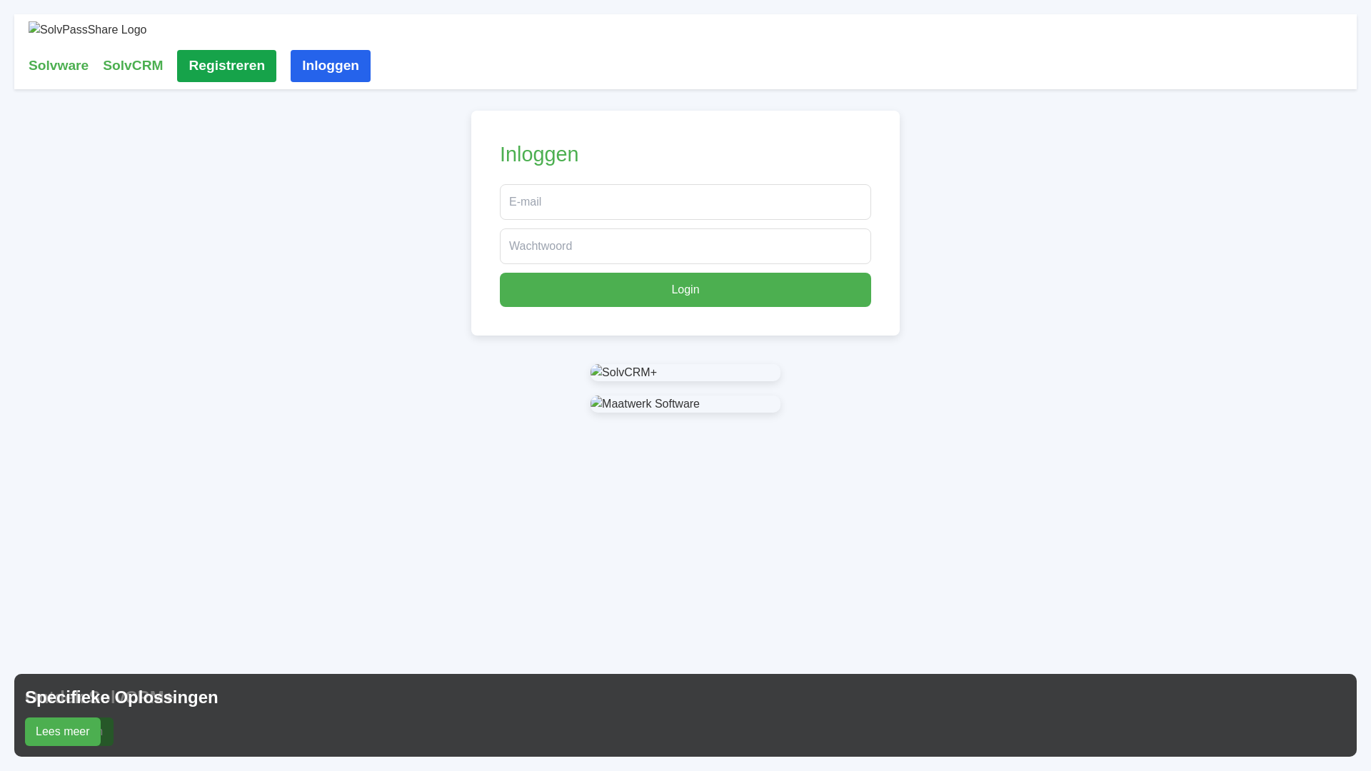 website screenshot of https://solvencrypt.nl/