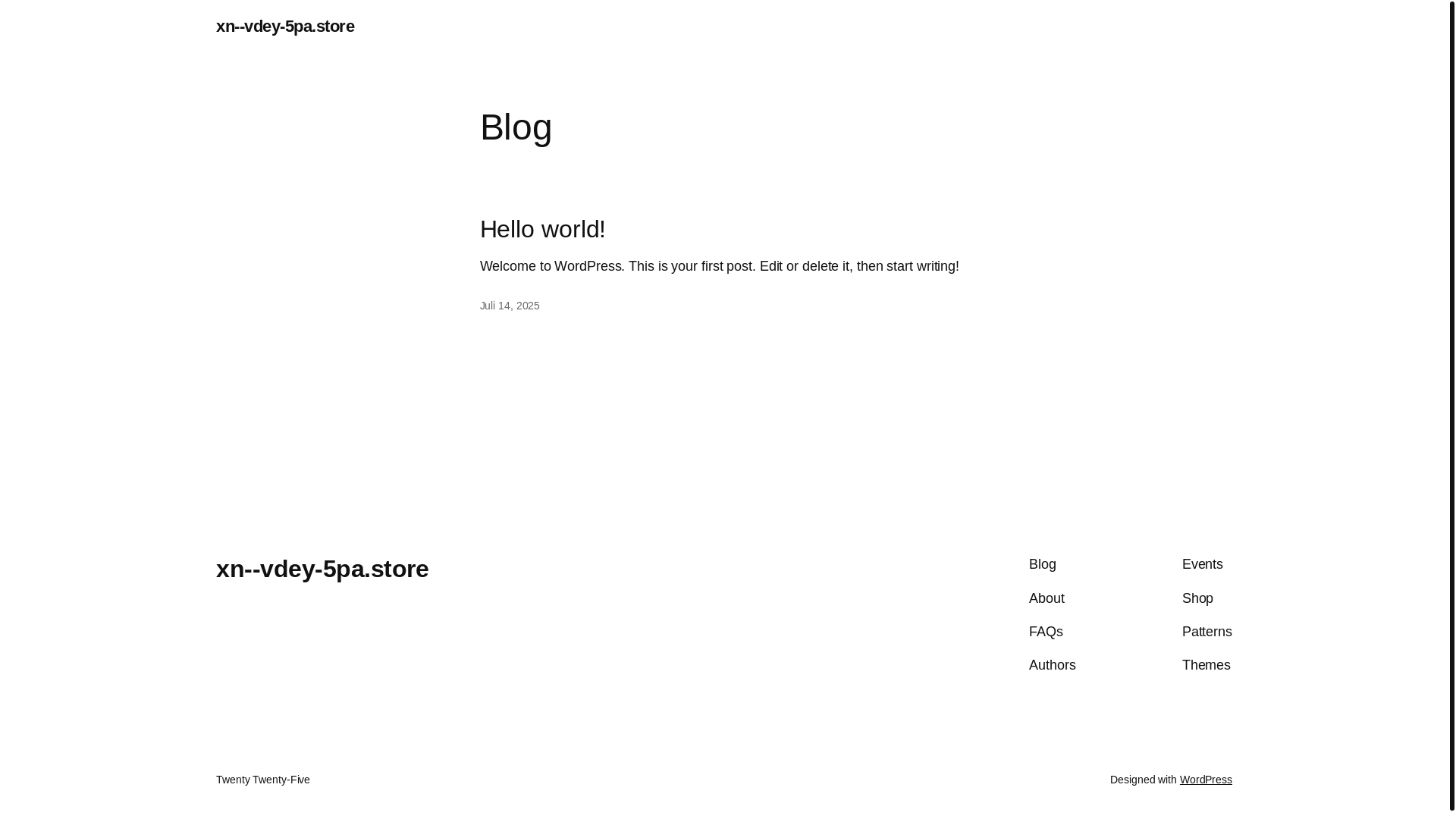 website screenshot of https://xn--vdey-5pa.store/