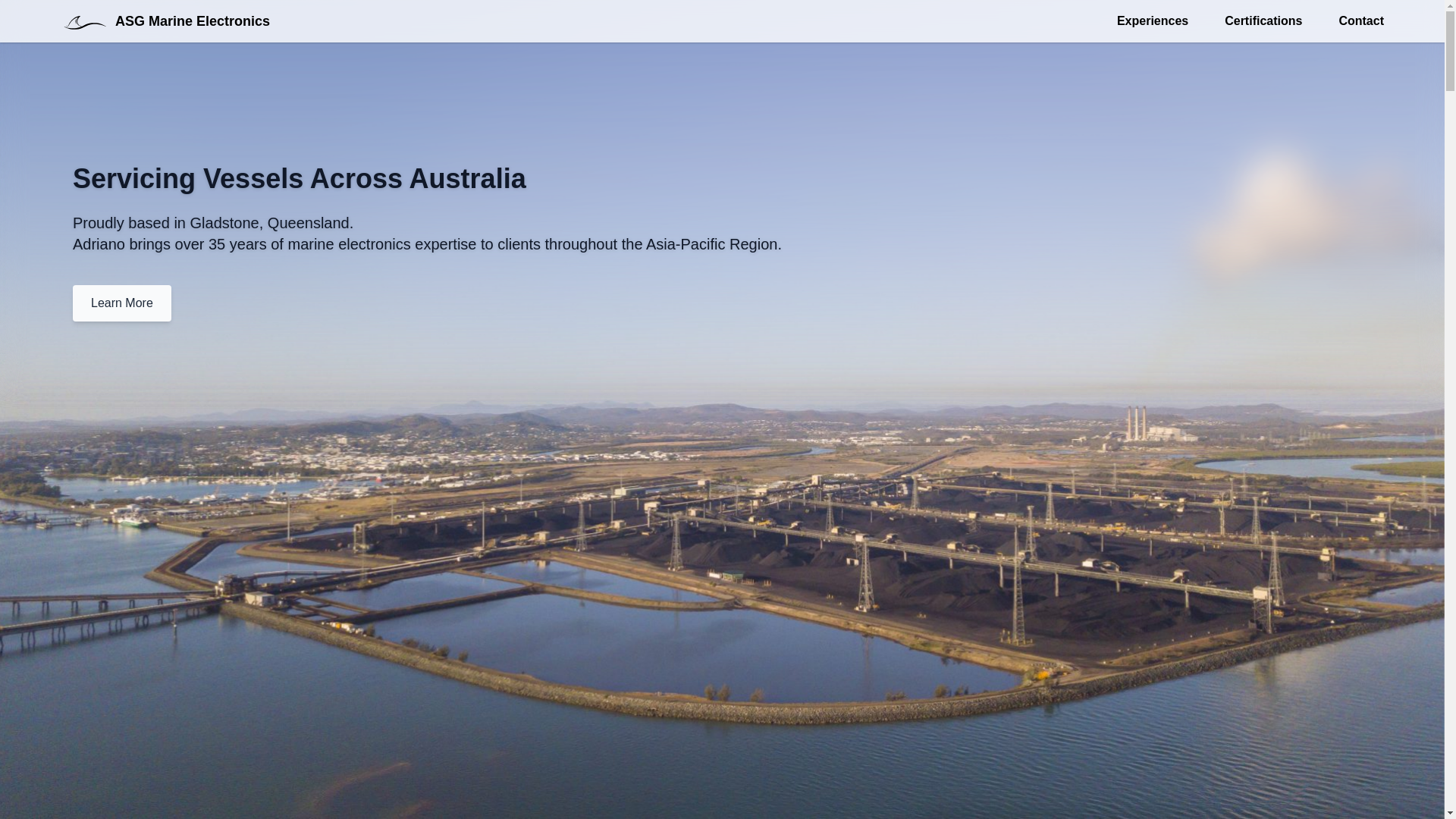website screenshot of https://asgmarine.pages.dev/
