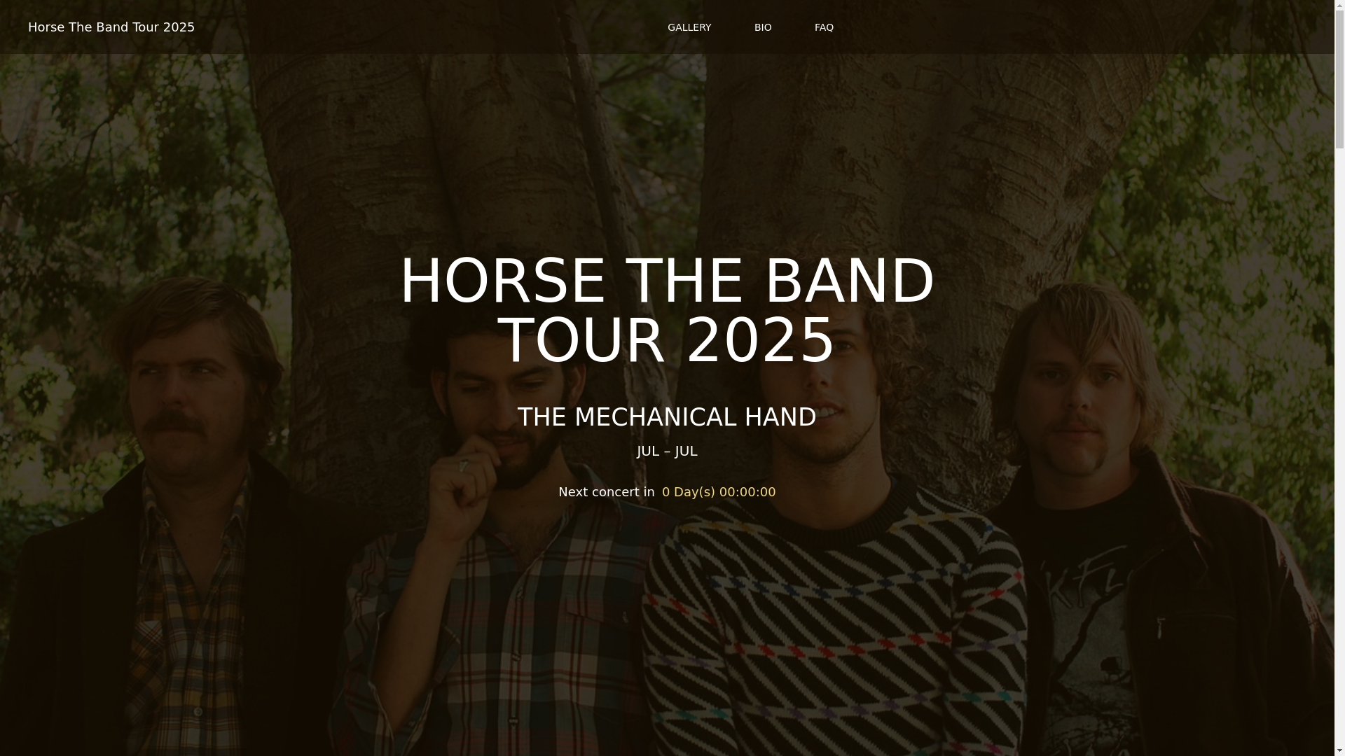 website screenshot of https://horsethebandtour-com-github-io.pages.dev/