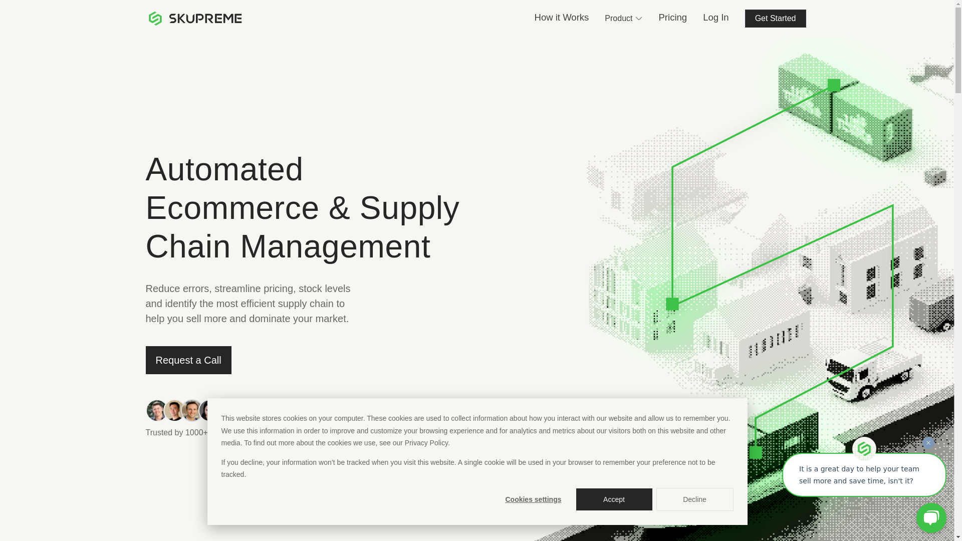 website screenshot of https://techskupreme.com/